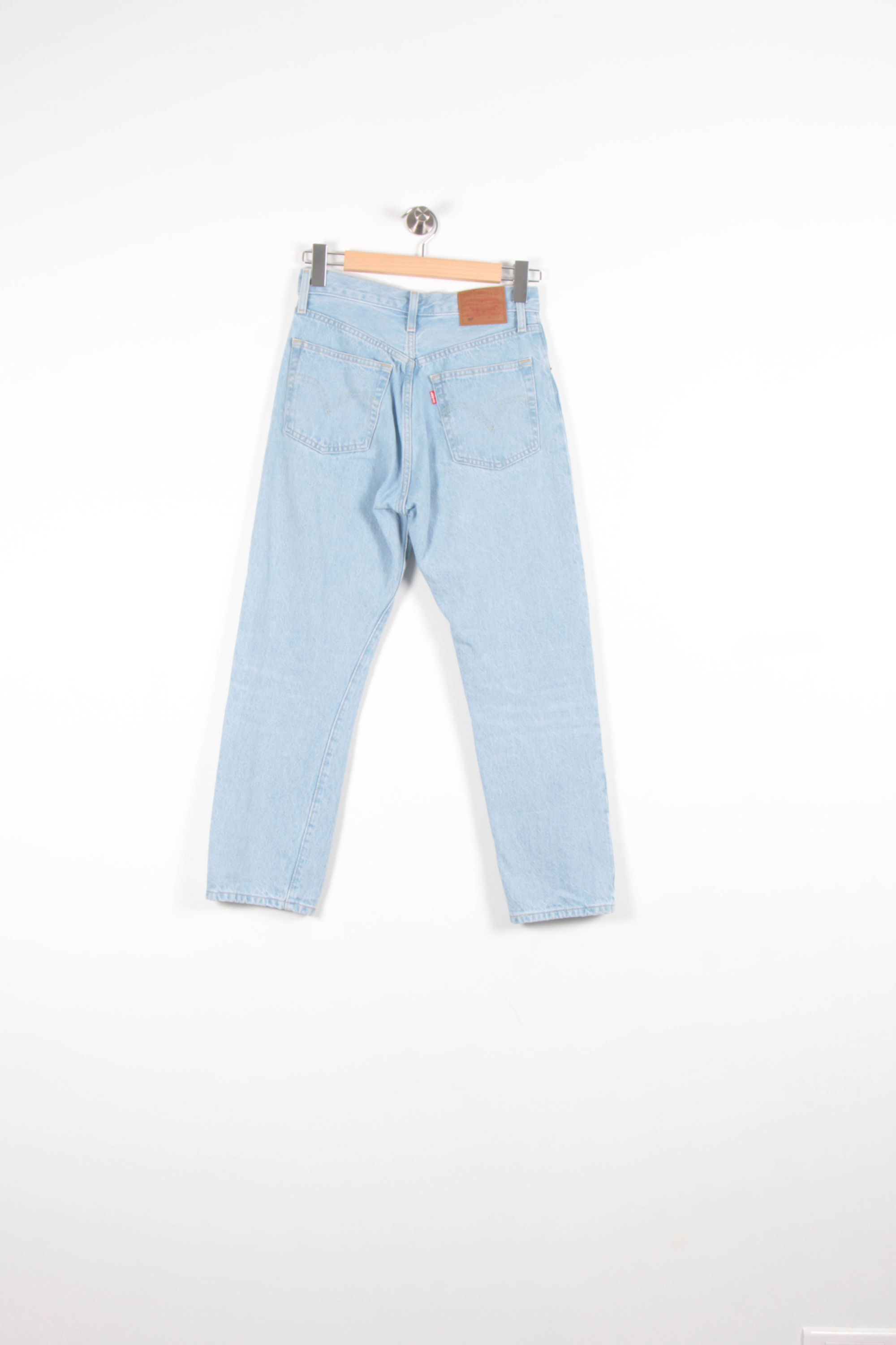 Cropped slim jeans with studs LEVI'S - Seconde main Blue