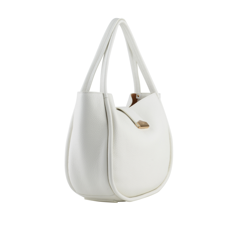 Beige messenger bag POURCHET White