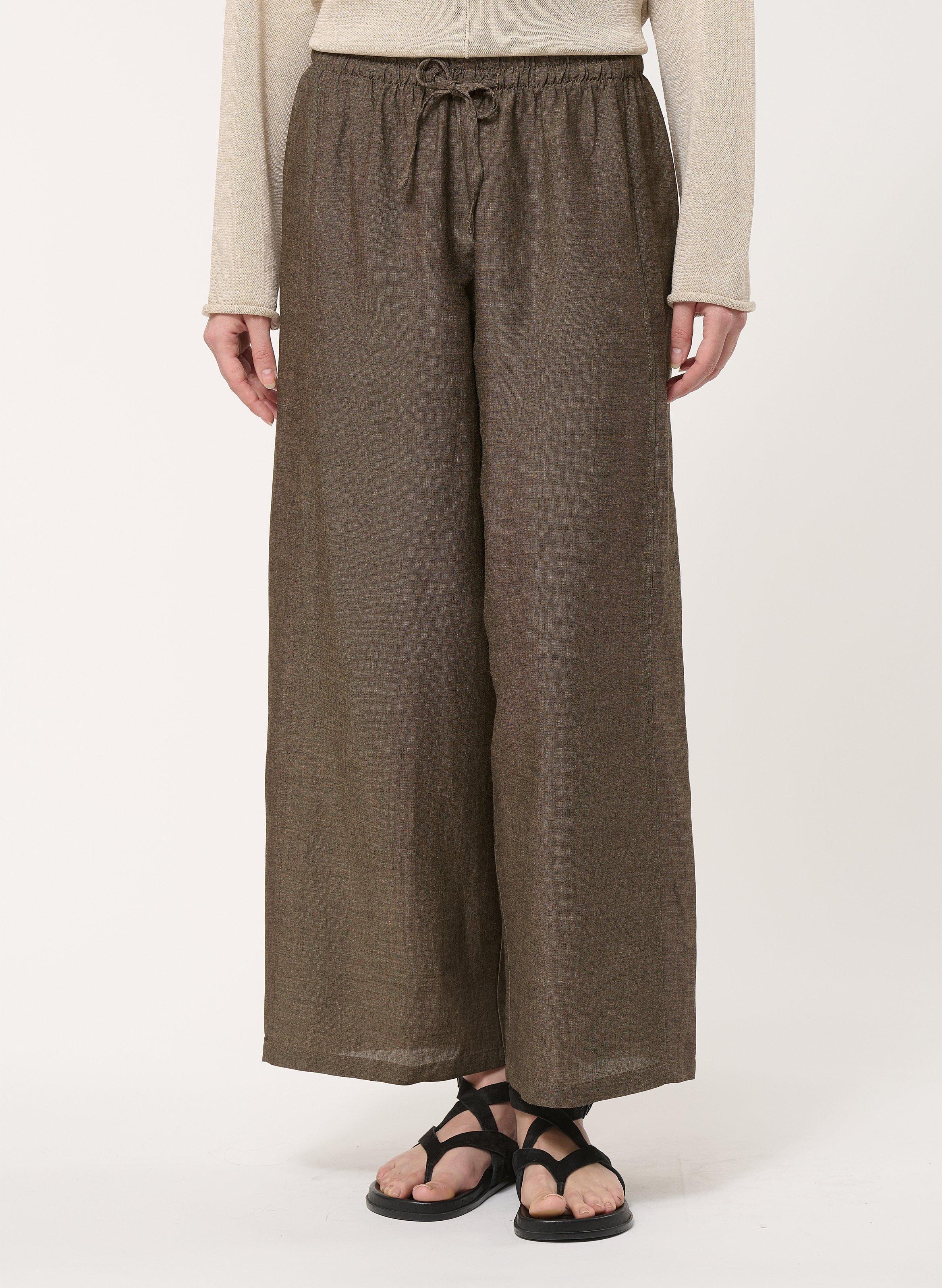 Wide trousers HUMILITY Brown