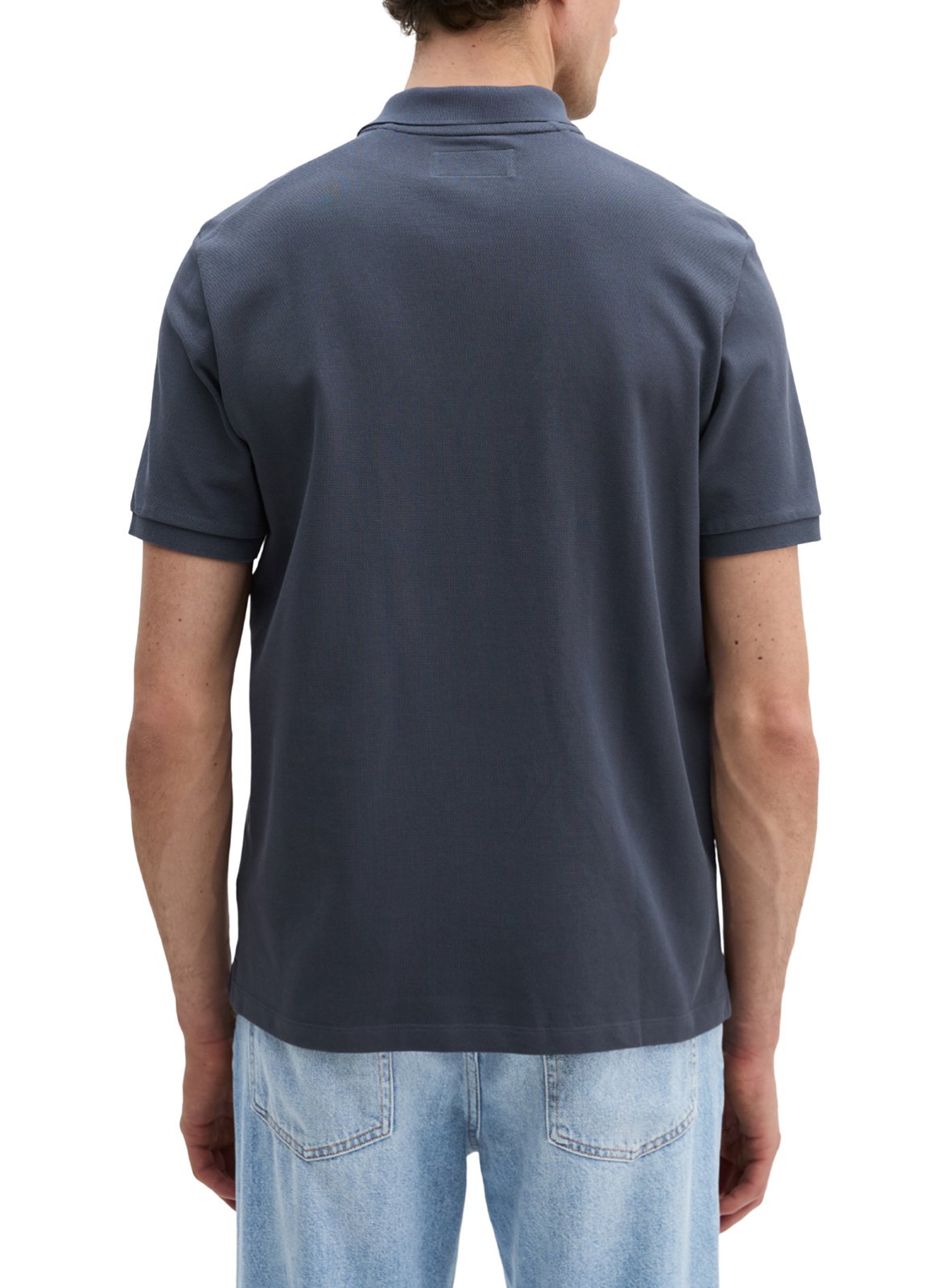 Straight cotton polo shirt MARC O'POLO Blue