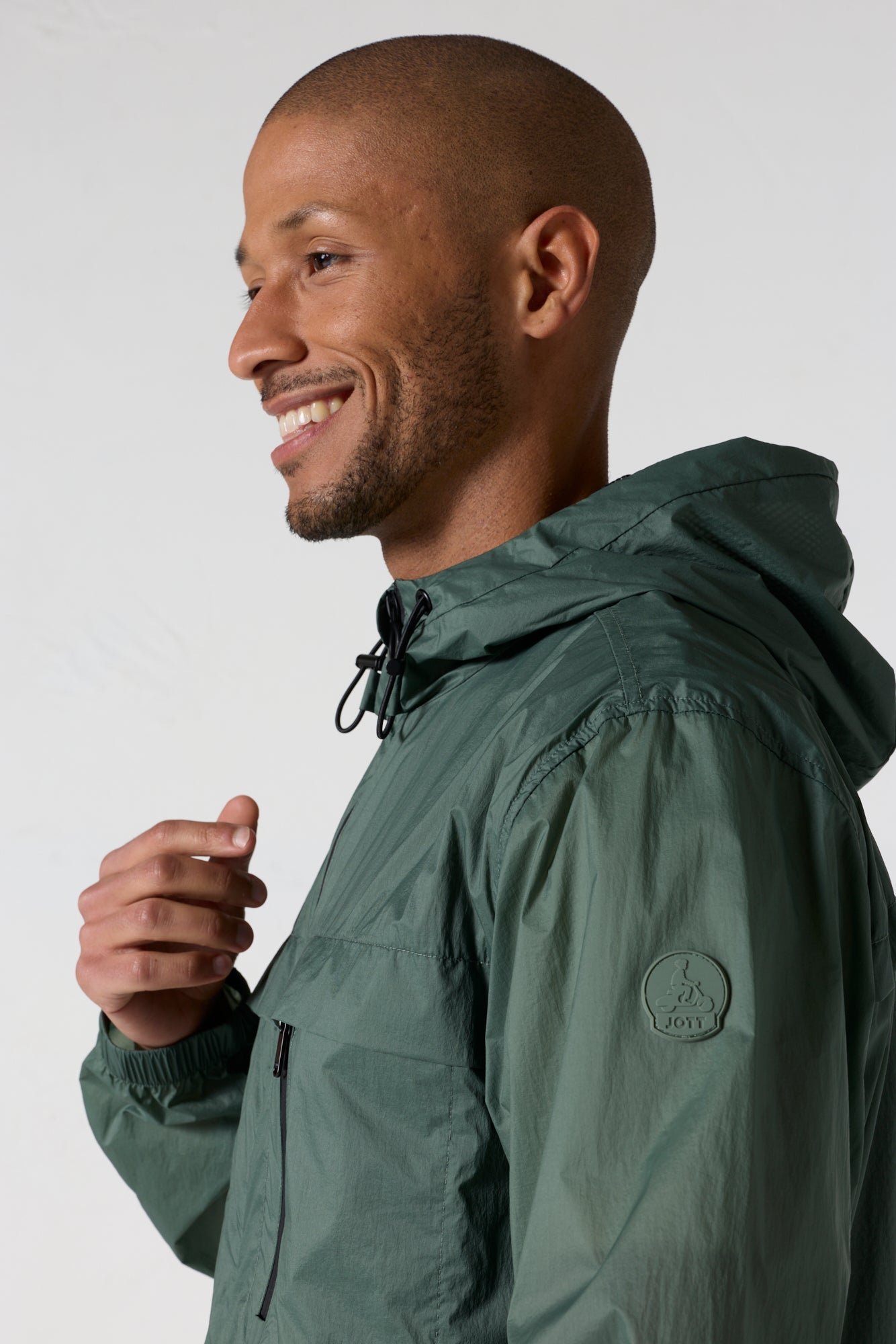 Light packable windbreaker Larry JOTT Green