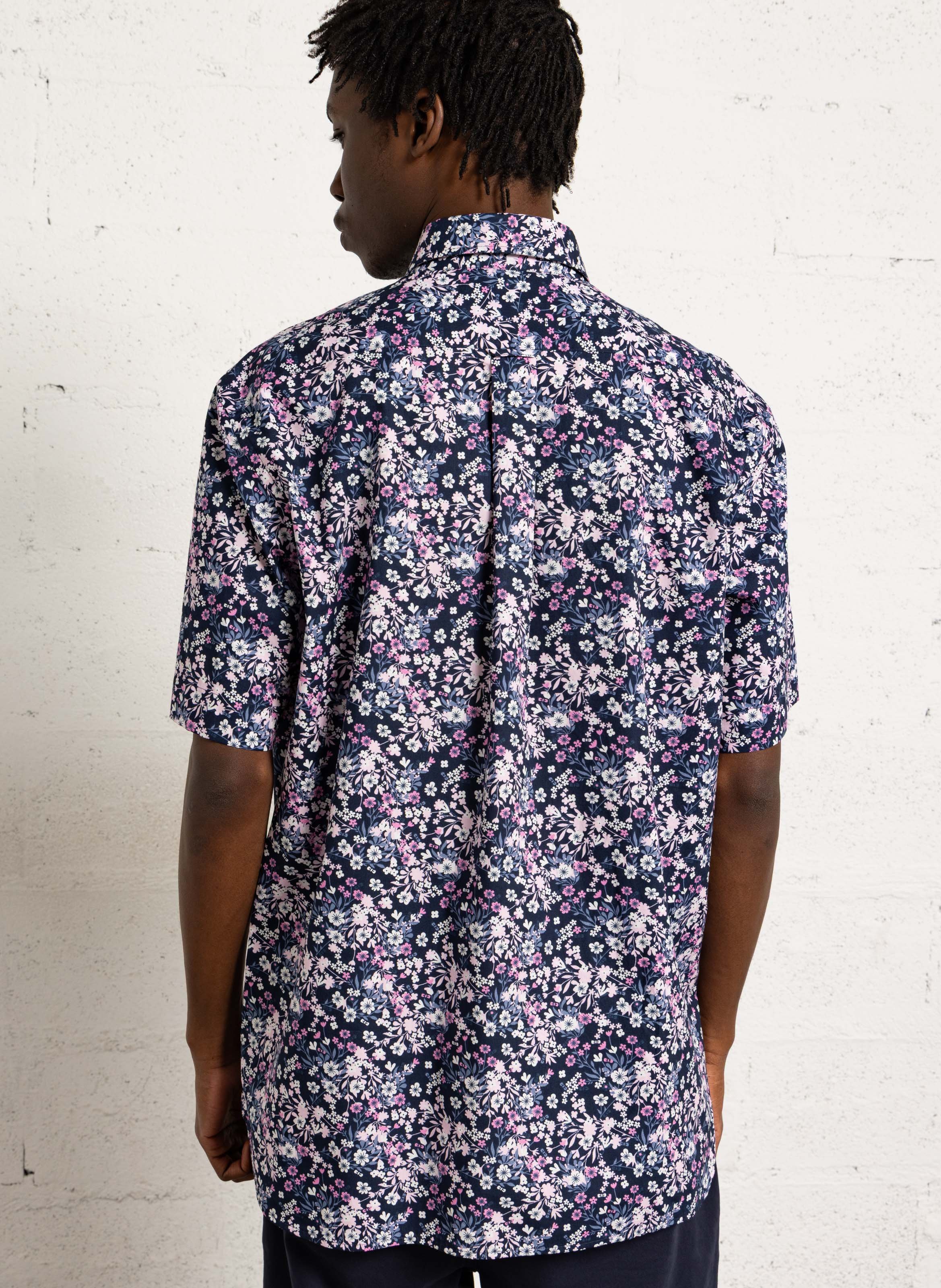 Chemise droite en coton EDEN PARK Pink