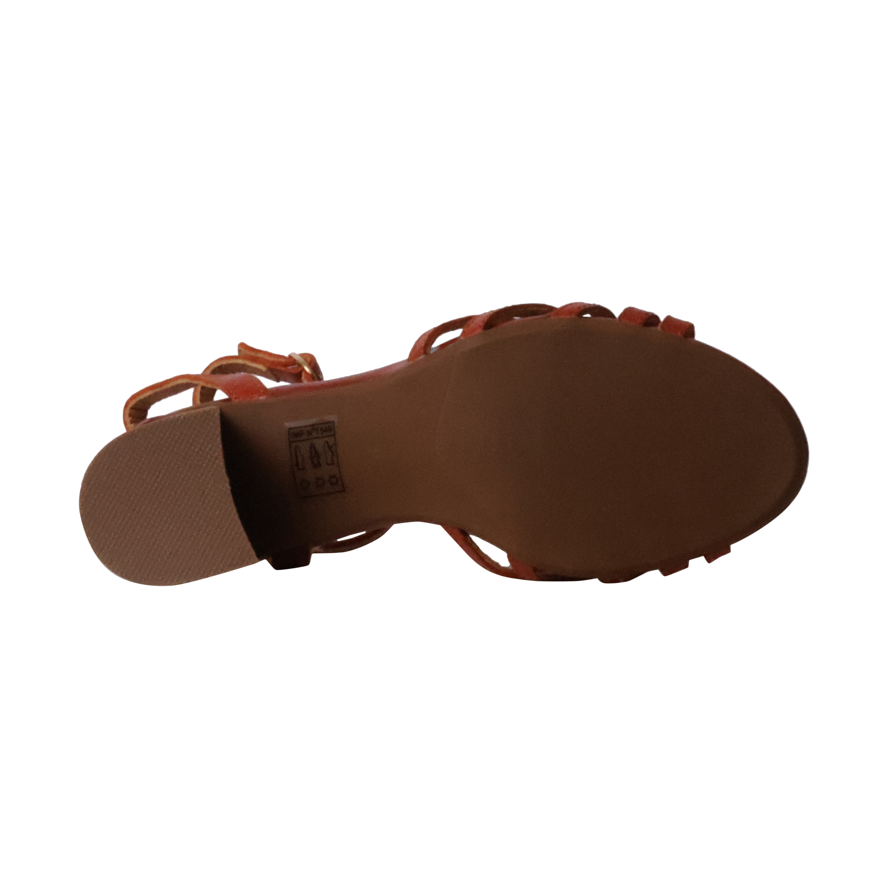 Sandales cuir à talon emelie karston callista EMILIE KARSTON Orange