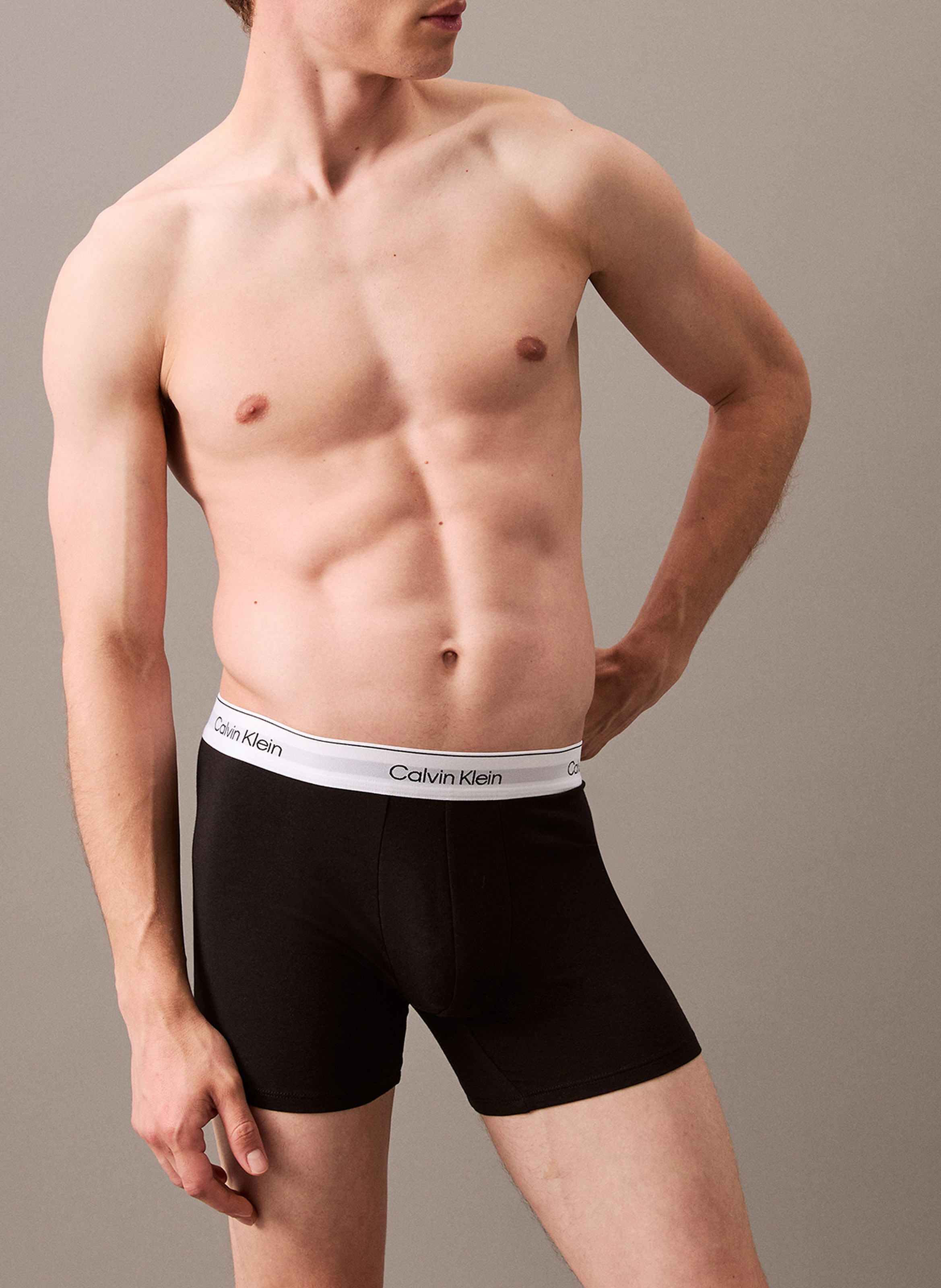 Lot de 3 boxers unis CALVIN KLEIN UNDERWEAR Multicolore