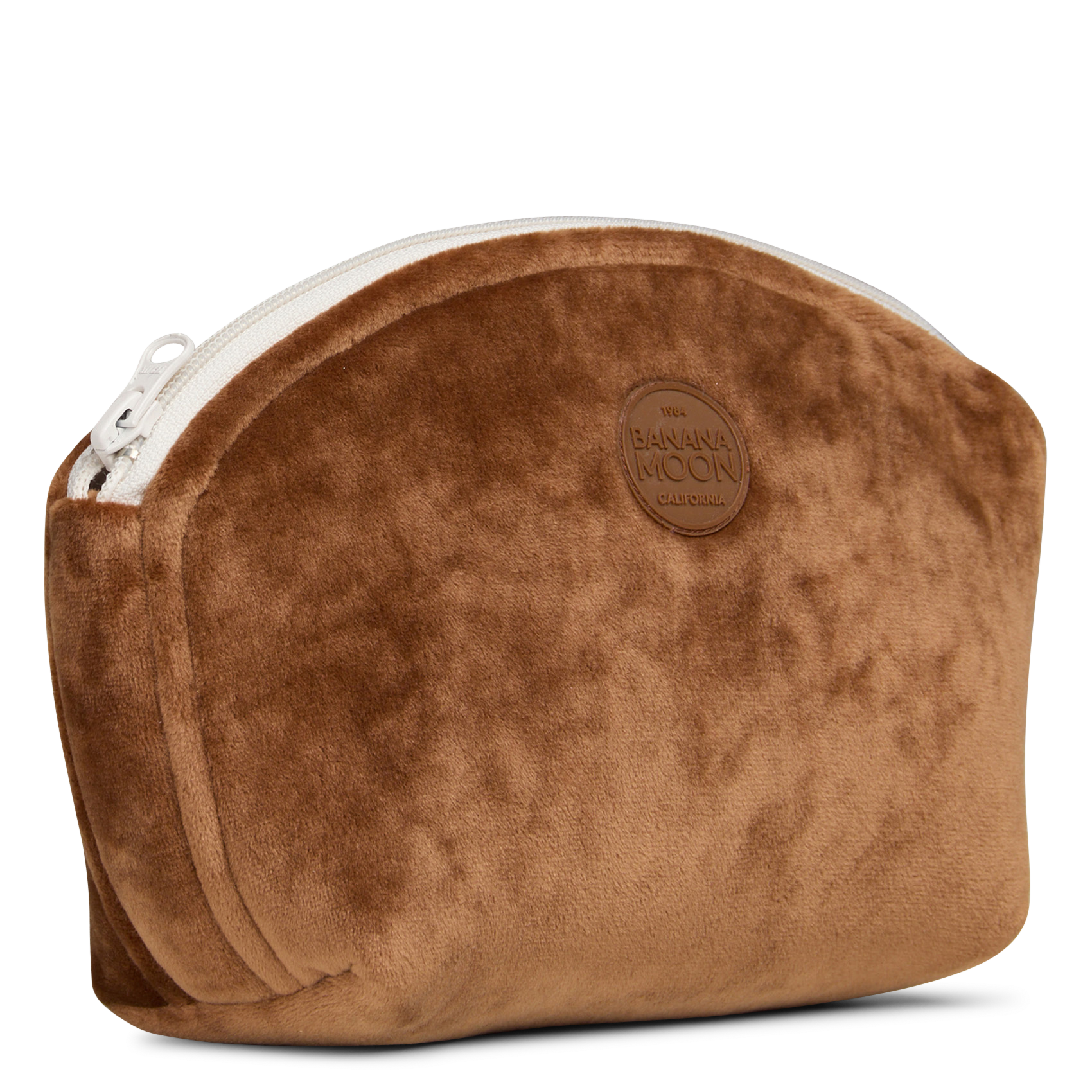 Trousse en velours lisse BANANA MOON Marron