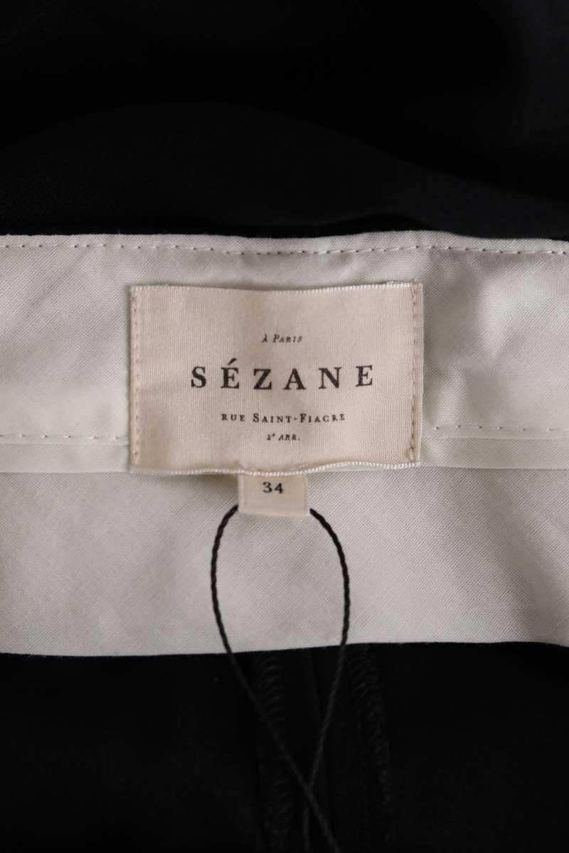 Straight-leg pants SEZANE - Seconde main Black