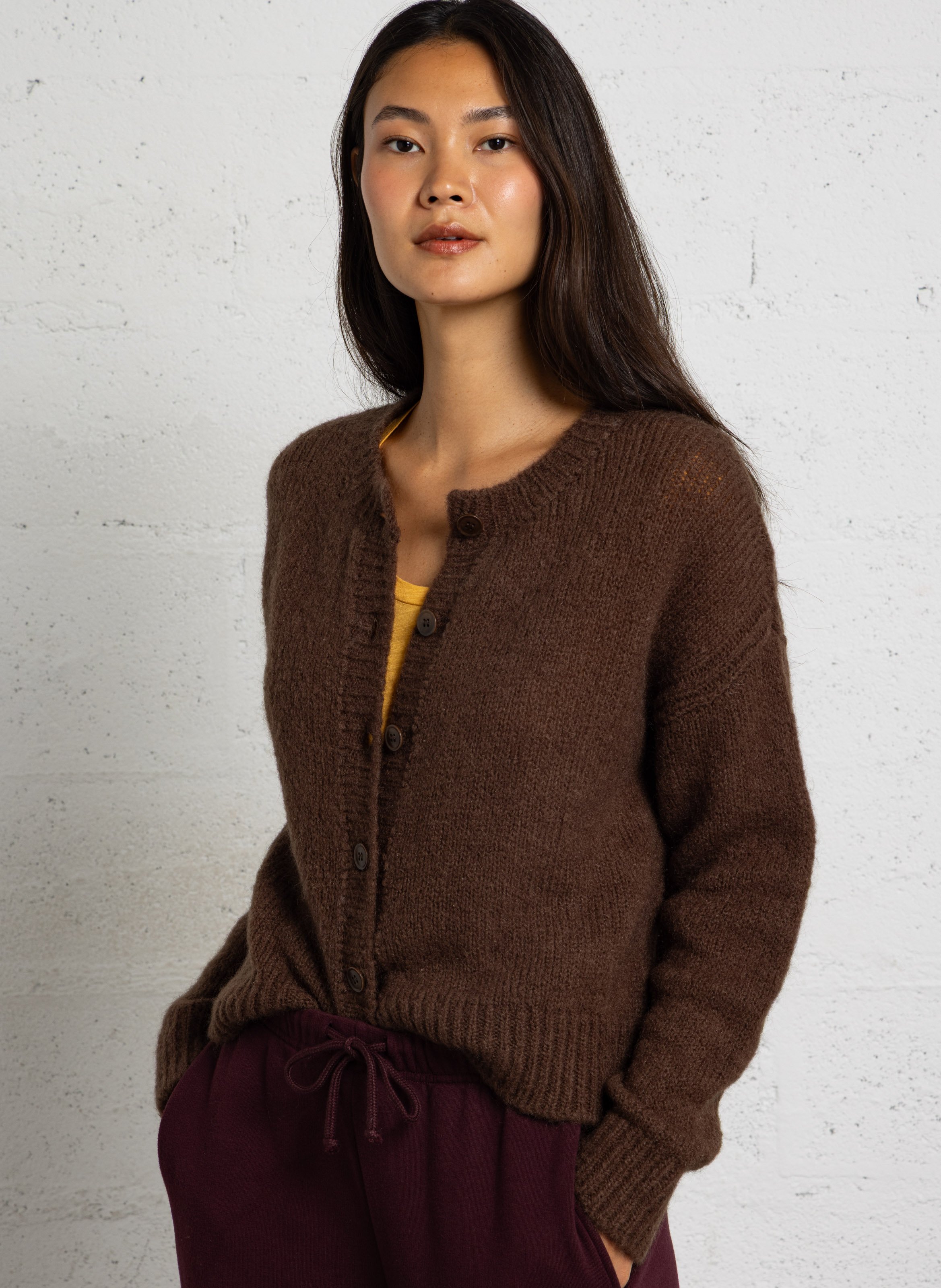 Jacke - im Oversize-Schnitt, Woll-Mix MAISON ANJE Braun