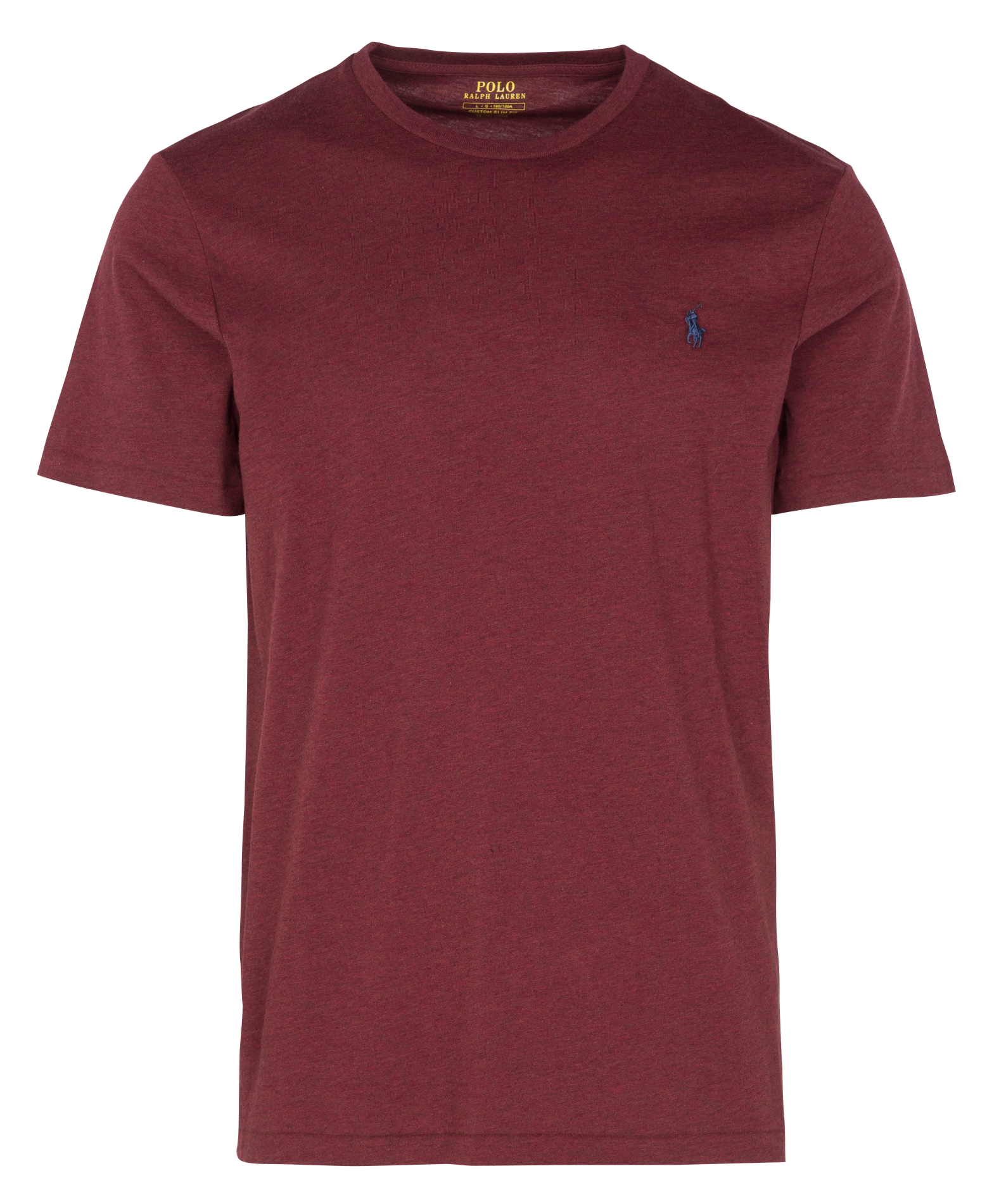 Tee-shirt col rond slim-fit en coton POLO RALPH LAUREN Rouge