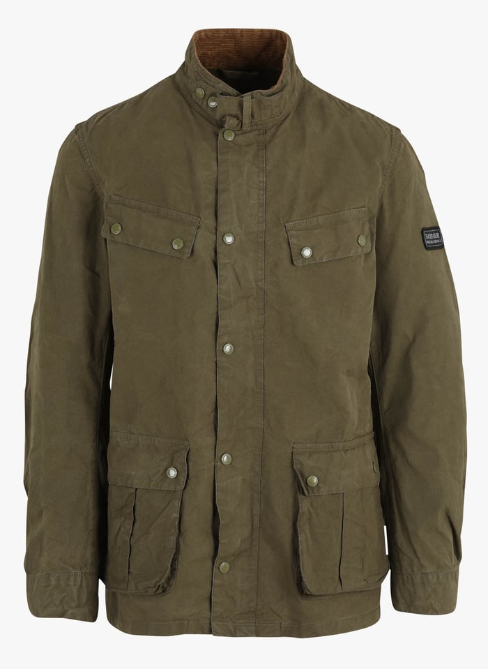 Baumwolljacke Mit Stehkragen Dusky Green Barbour - Herren | Place des  Tendances barbour größen herren