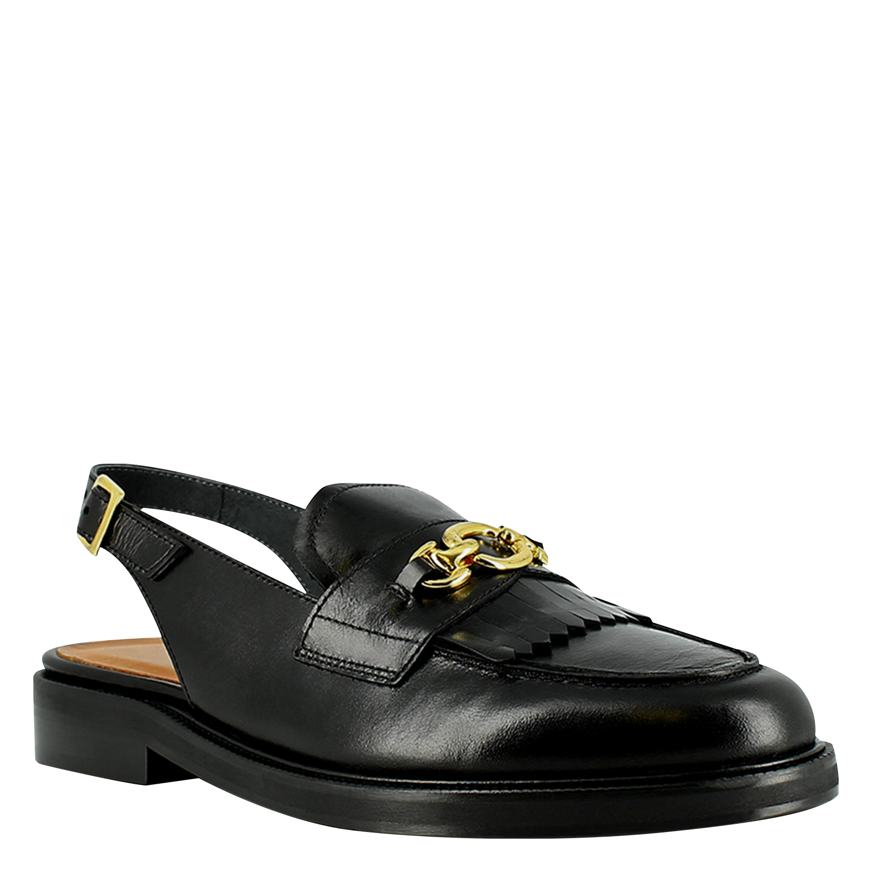 Leather loafers JONAK Black