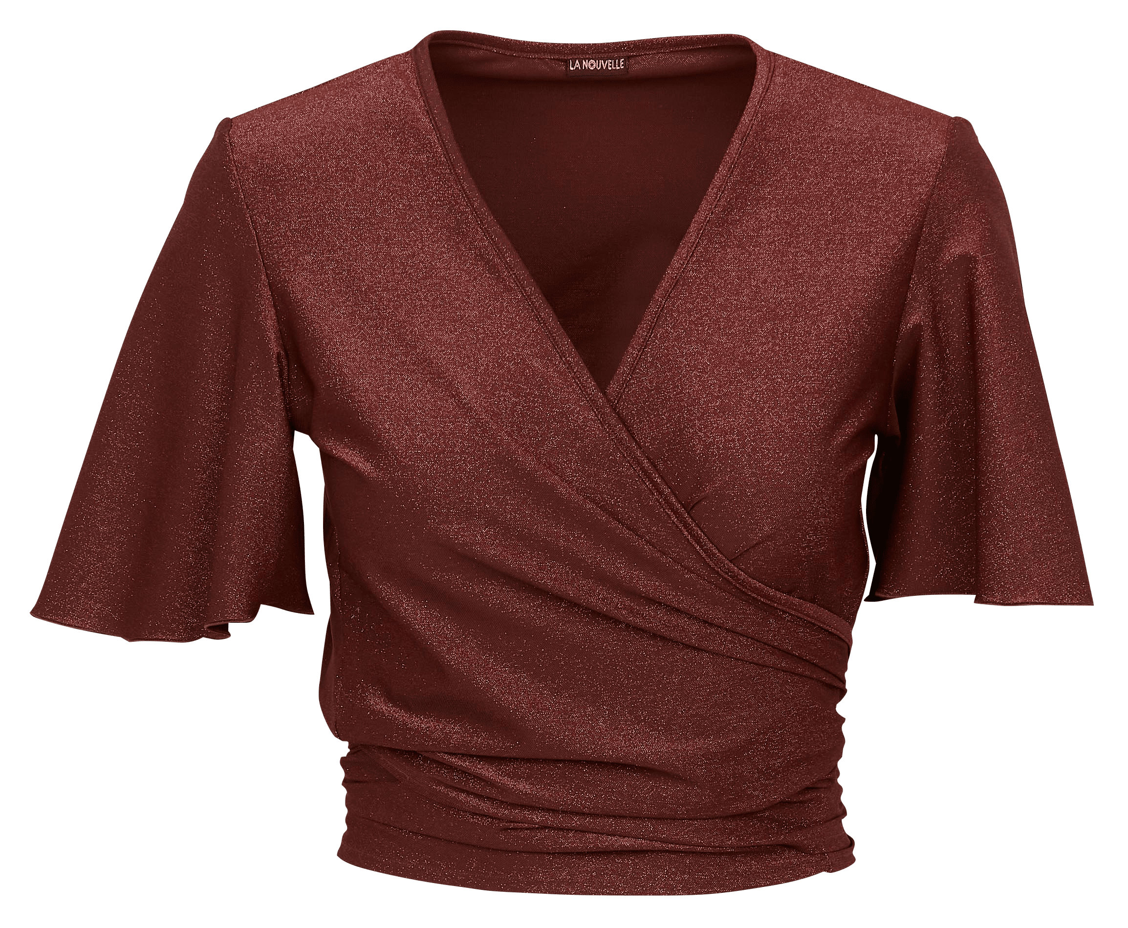 Wrap-neck top LA NOUVELLE Golden