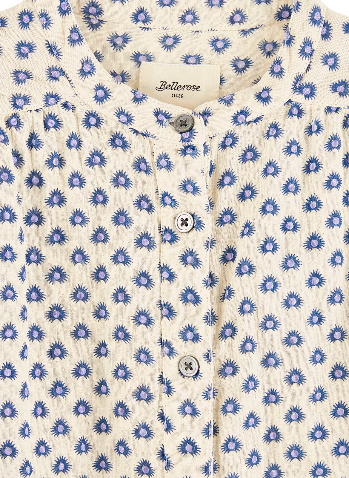 Blouse imprimée en coton BELLEROSE Gris