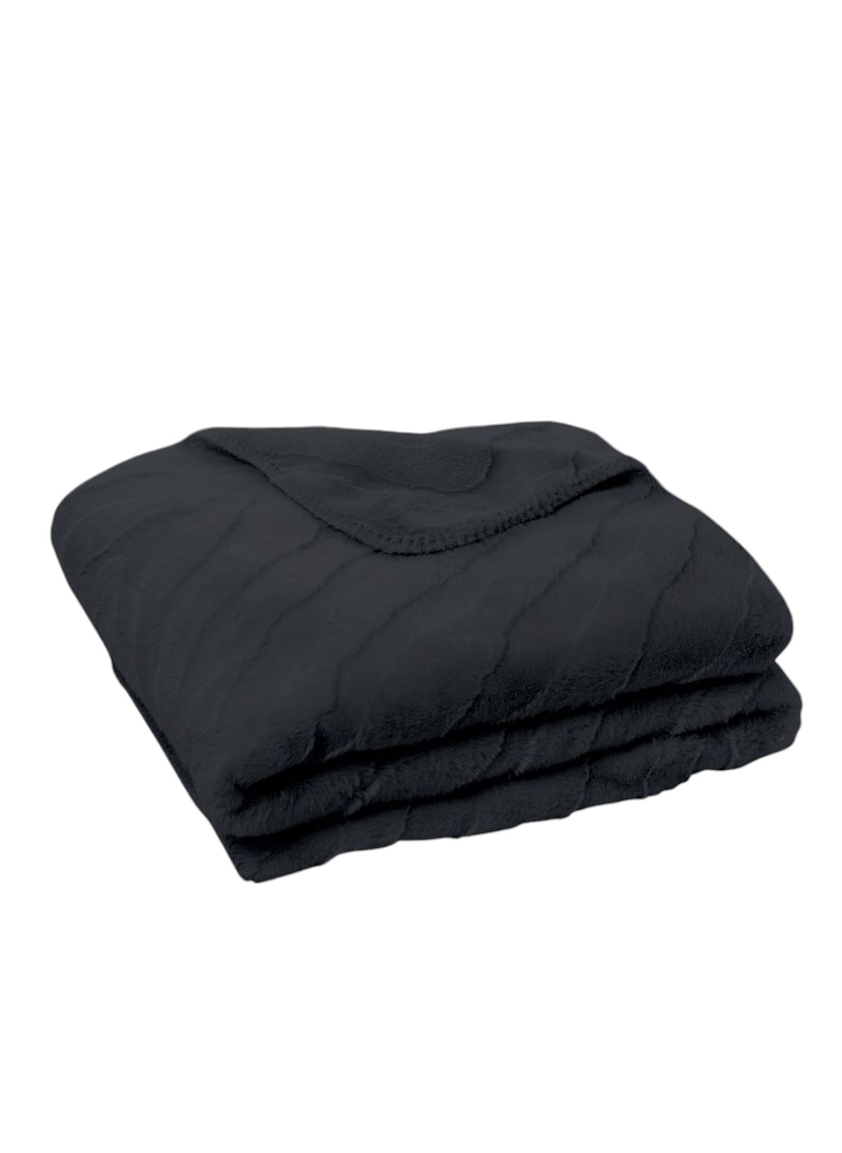 Jacquard plaid TODAY LINGE DE MAISON Black