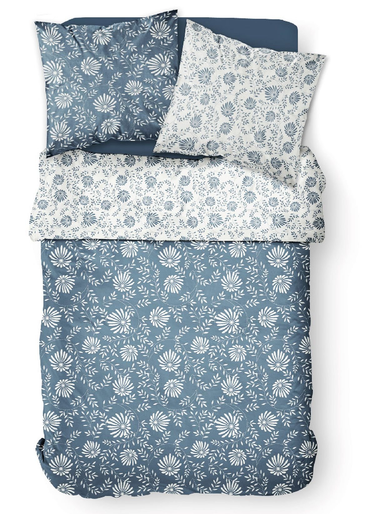 Cotton bedding set TODAY LINGE DE MAISON Blue