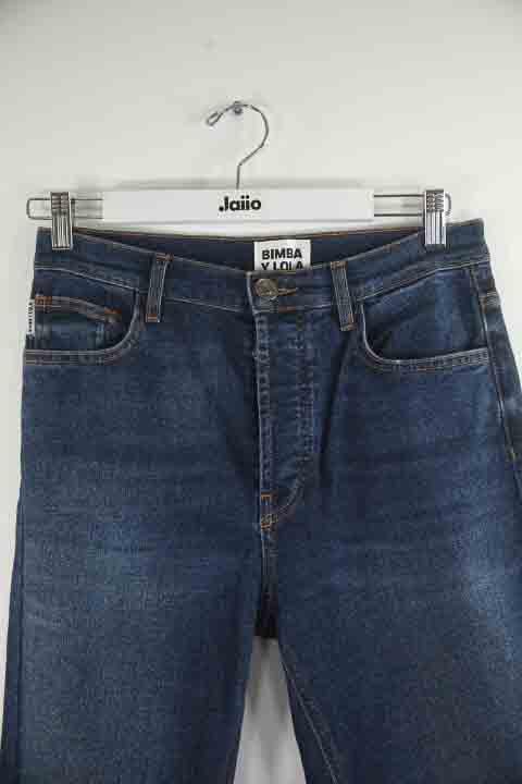 Cotton straight jeans BIMBA Y LOLA - Seconde main Blue