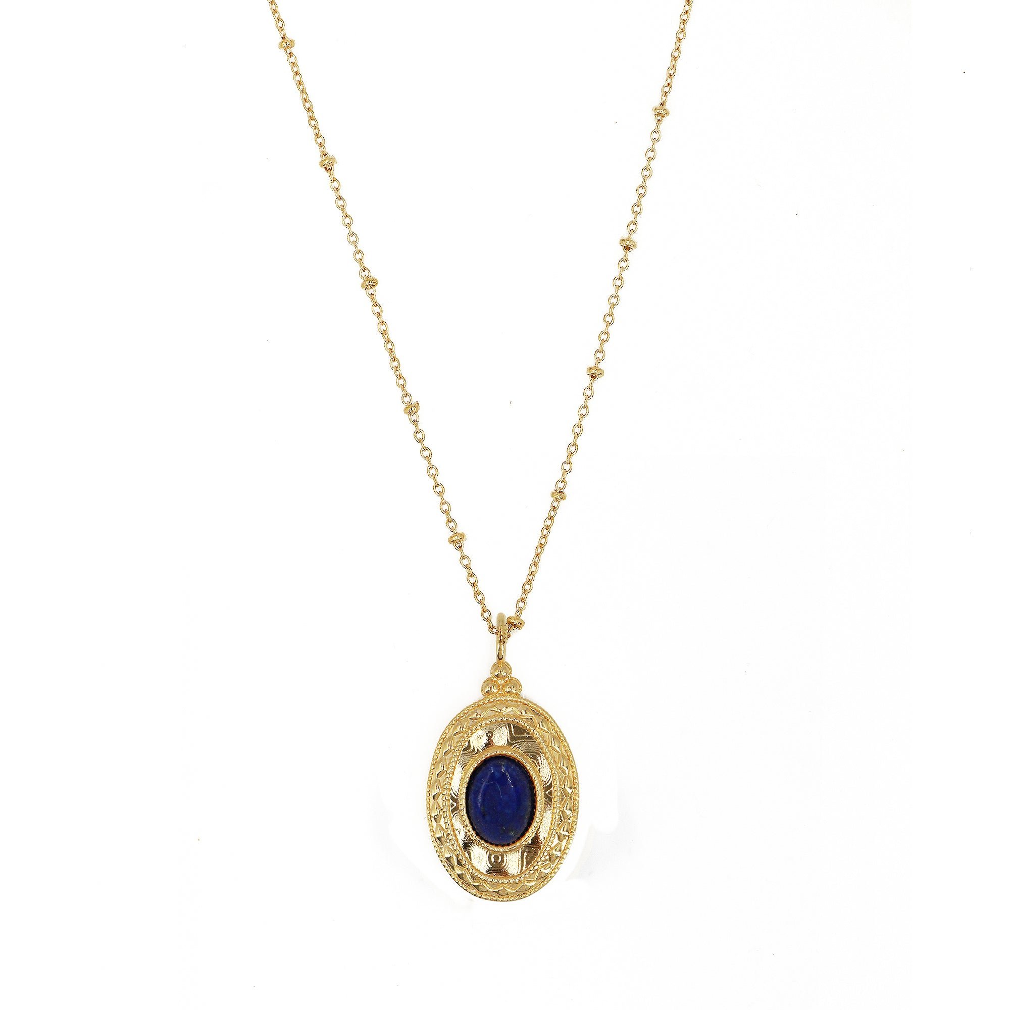Collier plaqué or kate NILAI Blue