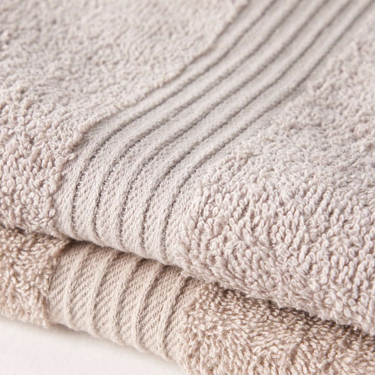 Set of 2 cotton bath towels TODAY LINGE DE MAISON Beige