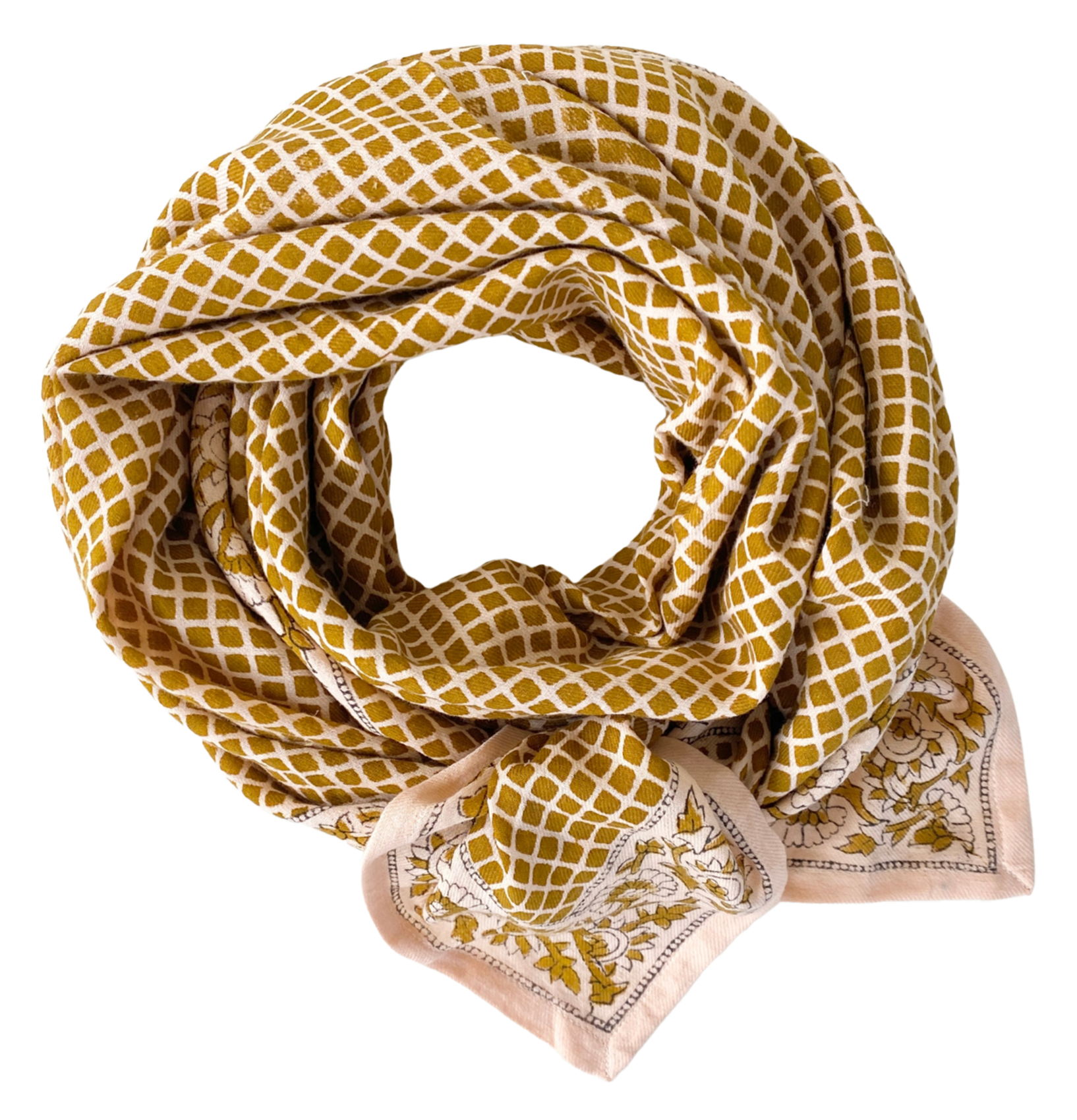 Foulard en coton APACHES COLLECTIONS Vert