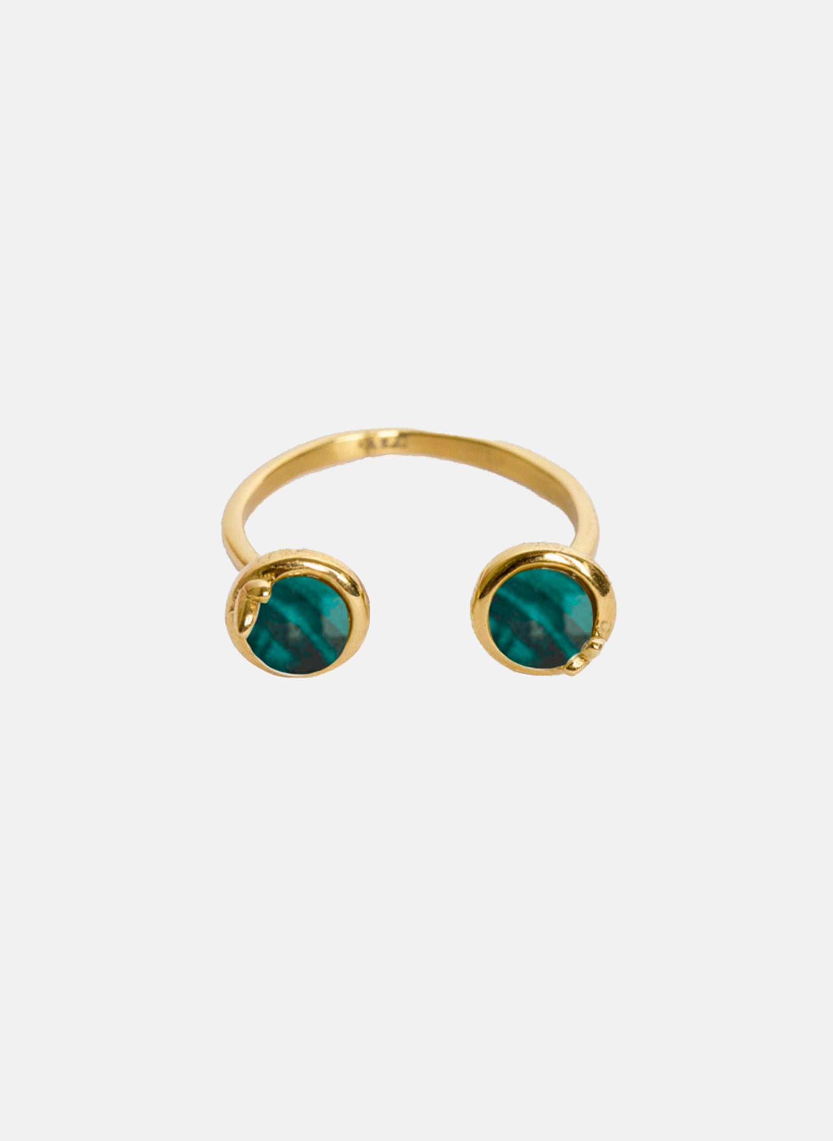 Fine Eloane ring AEC Paris Green