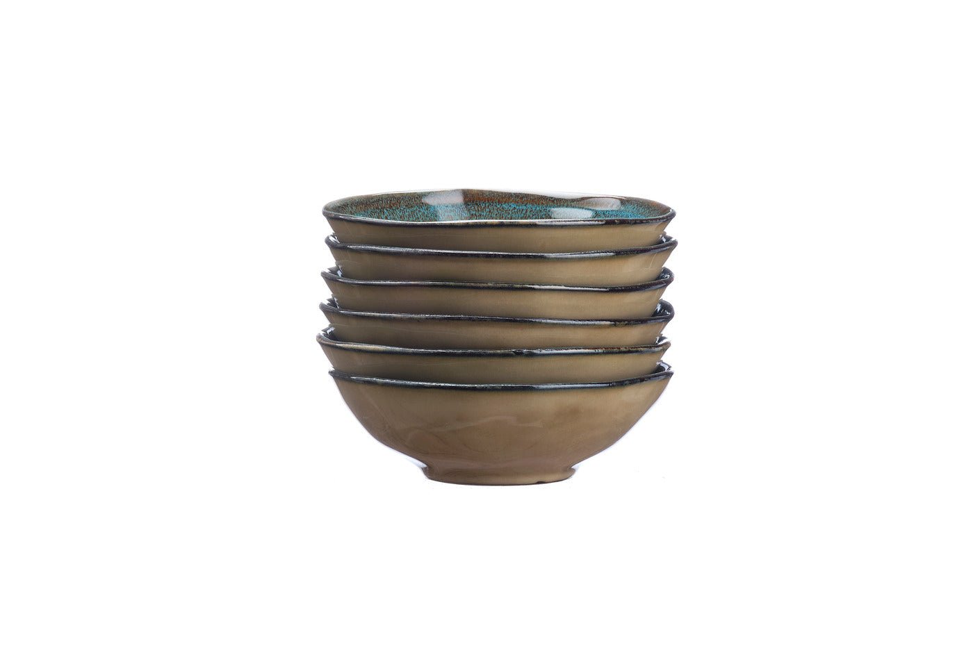 Bowl island ø15cm - 6 pieces - land and sea BJORN Brown