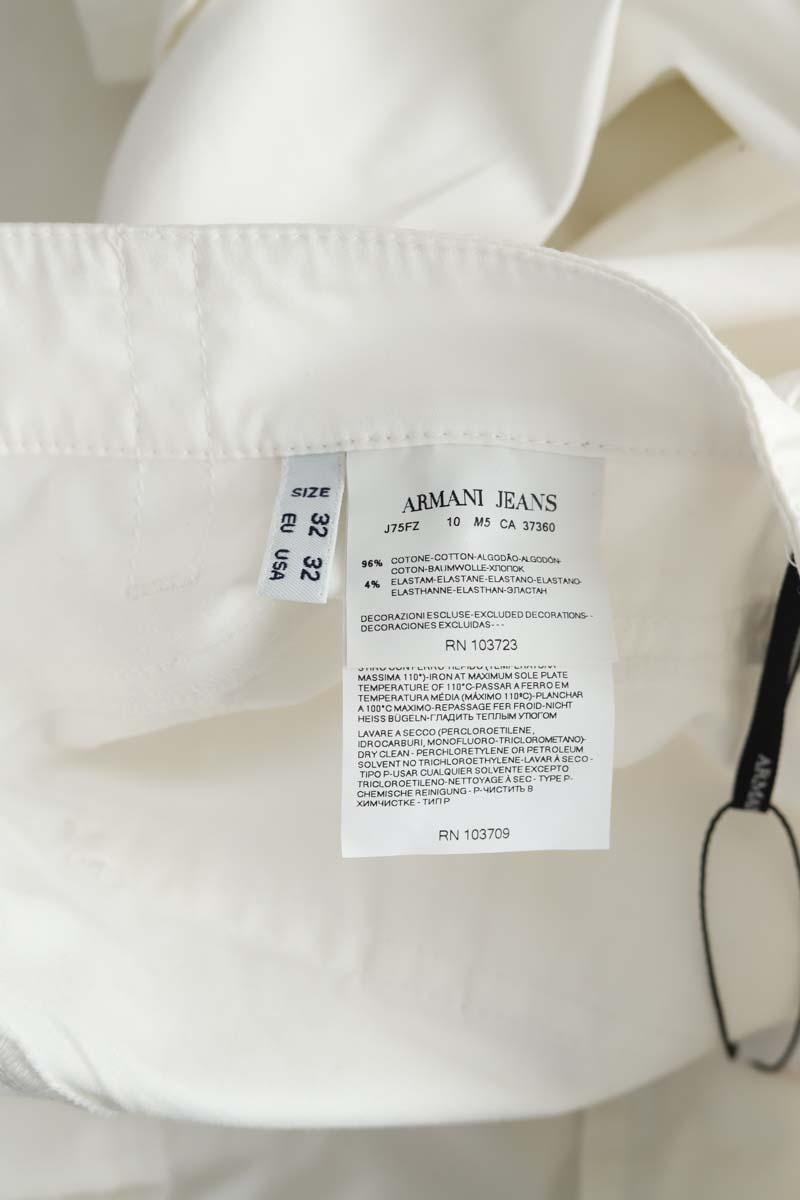 Cotton skinny jeans ARMANI - SECONDE MAIN White