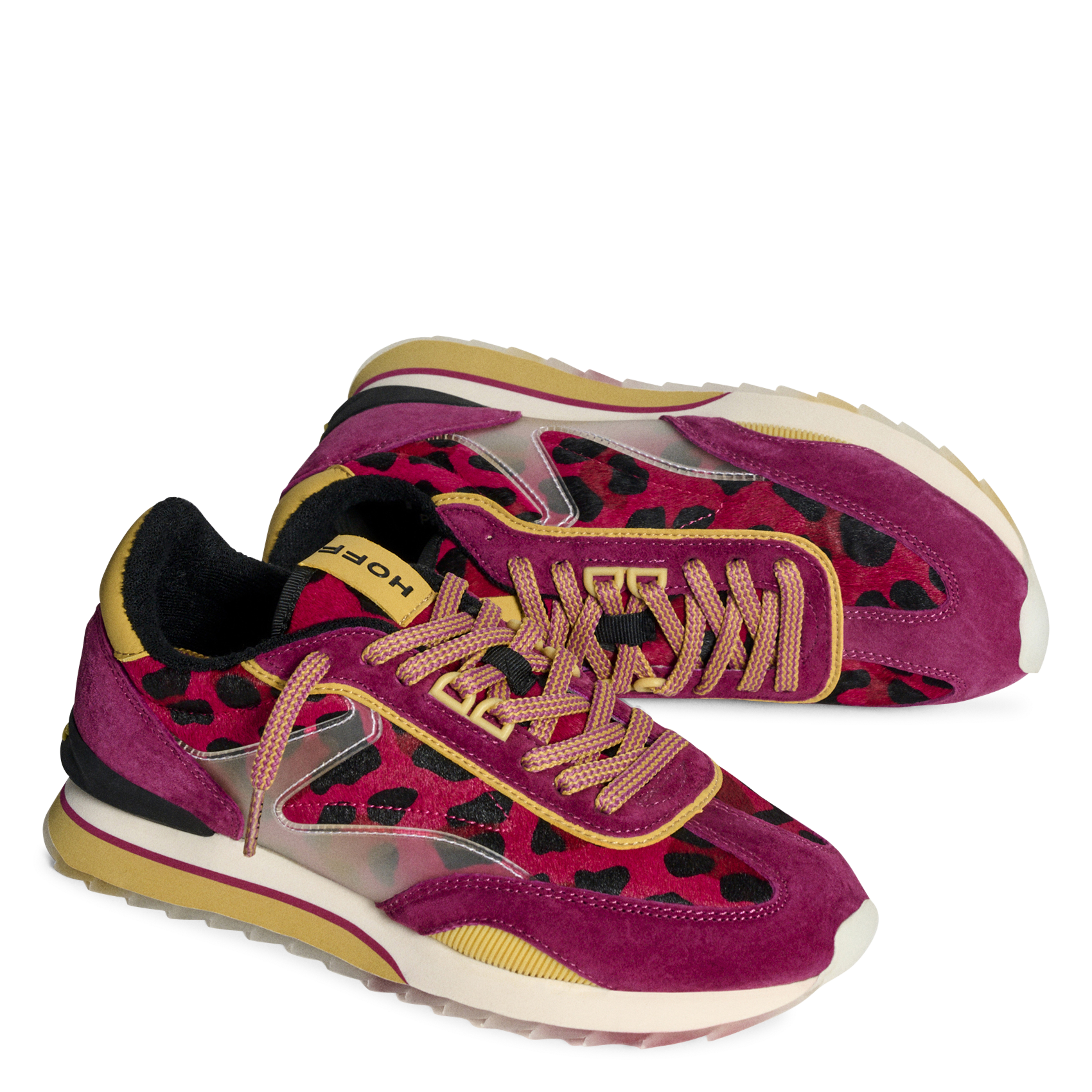 Baskets basses en cuir mélangé HOFF Rose