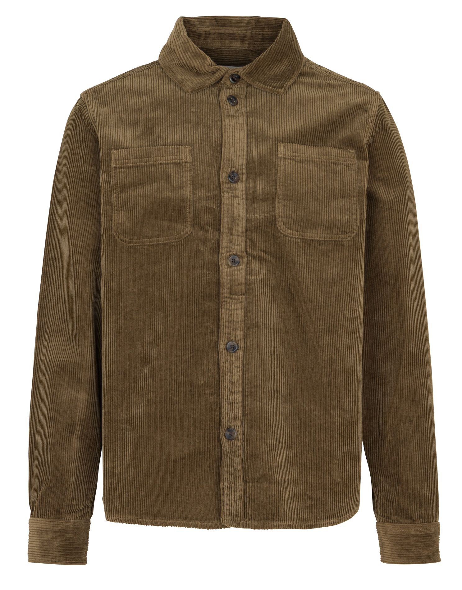 Katoenen overhemd met klassieke kraag LES DEUX Kaki