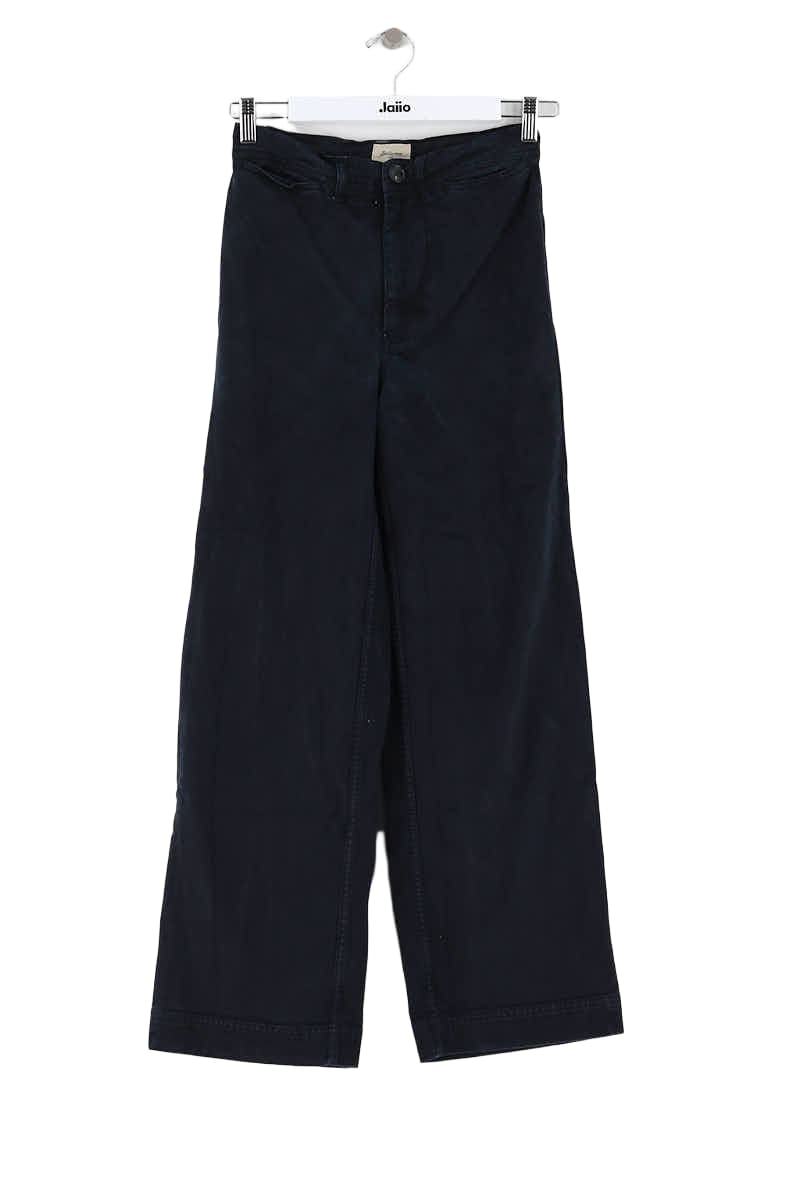 Straight cotton-blend pants BELLEROSE - Seconde Main Blue