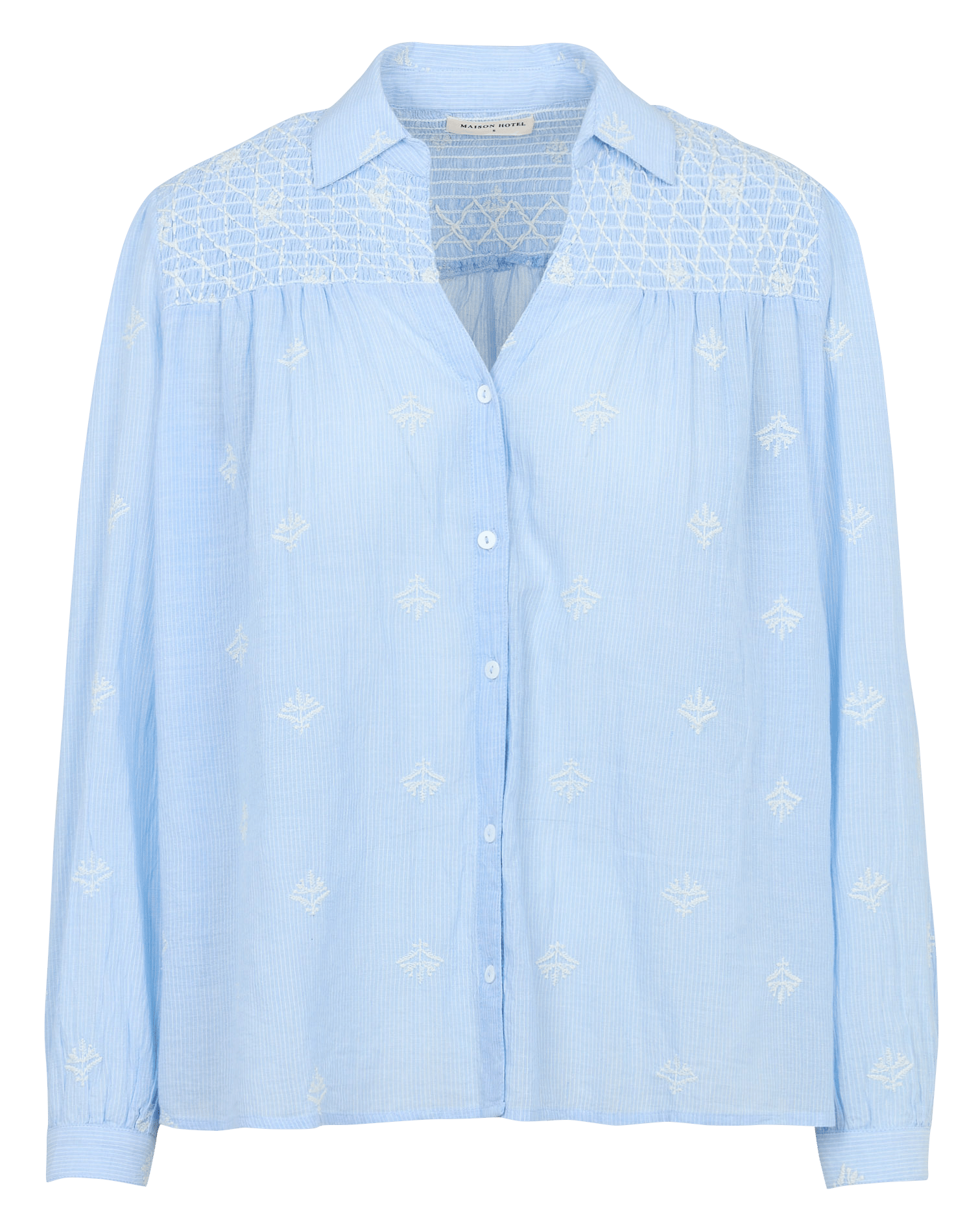 Baumwoll-Bluse MAISON HOTEL Blau