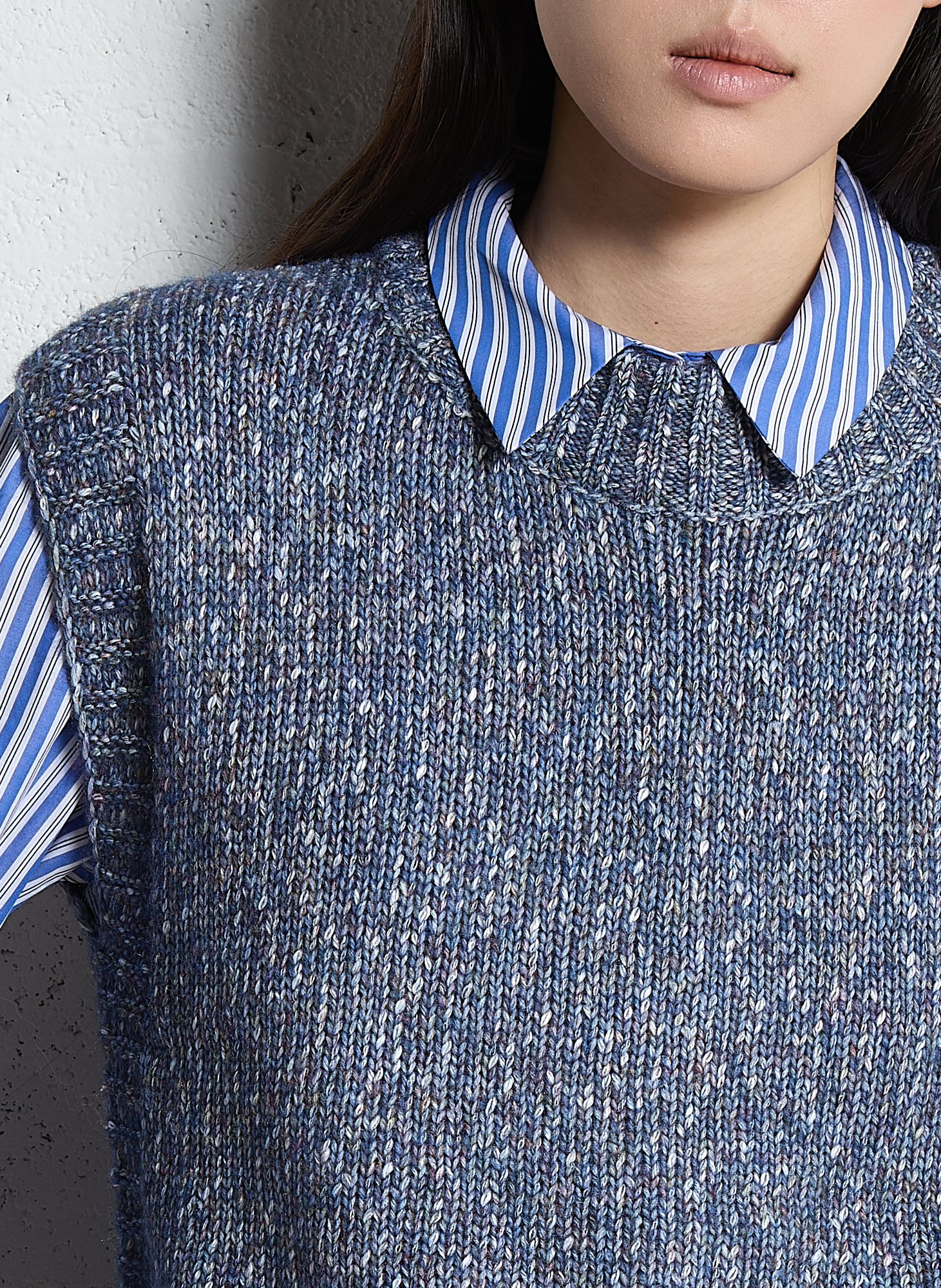 Pull col rond  MAISON 123 Prune