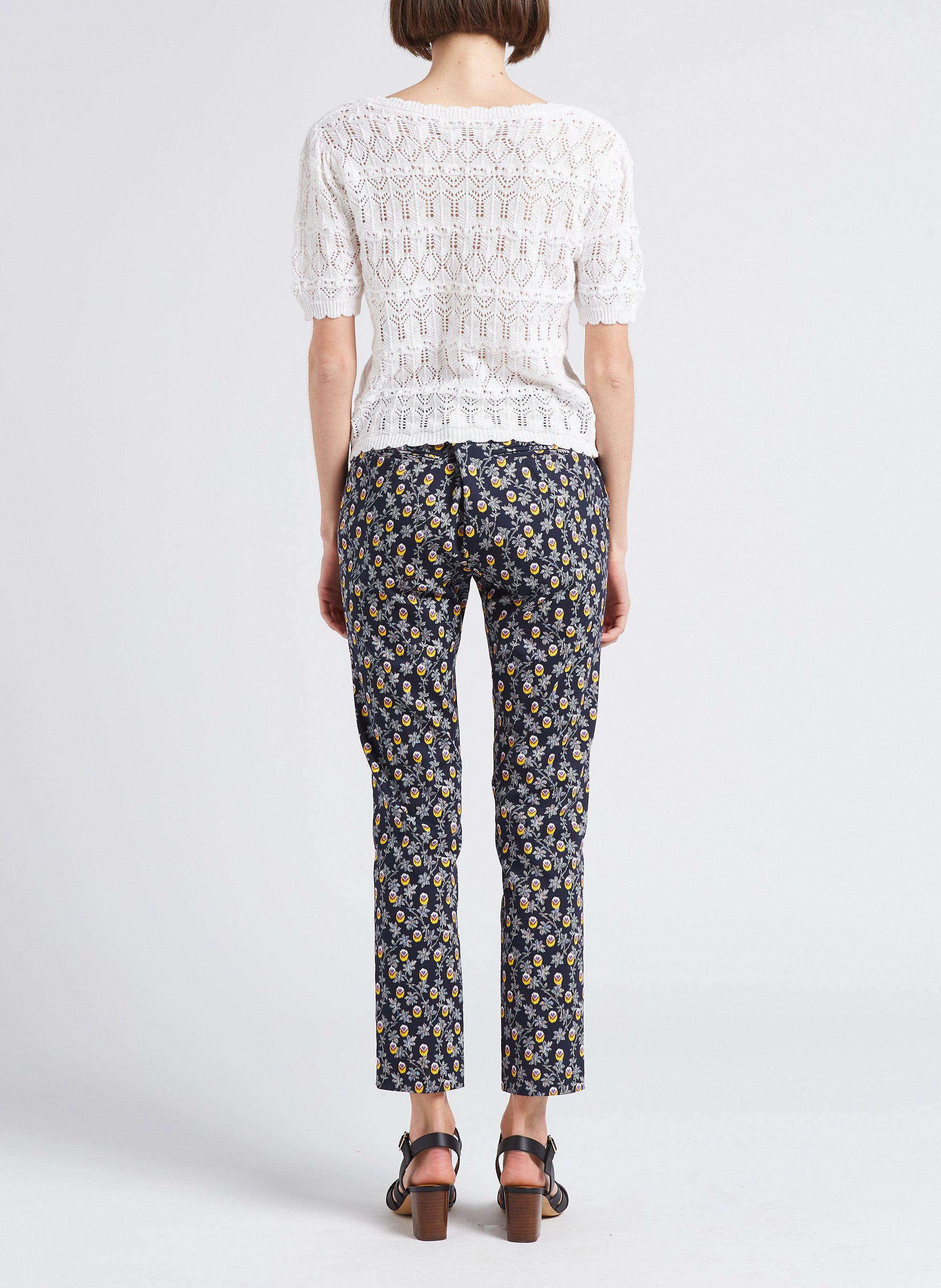 Slimfit-Hose aus Baumwoll-Mix mit Print LA PETITE FRANCAISE Blau