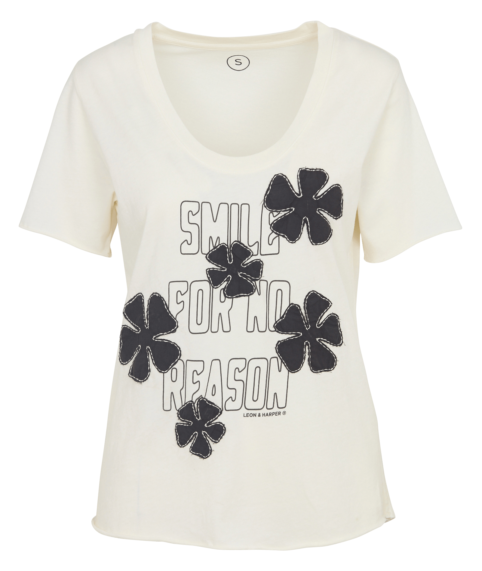 Rundhals-T-Shirt aus Bio-Baumwolle LEON & HARPER