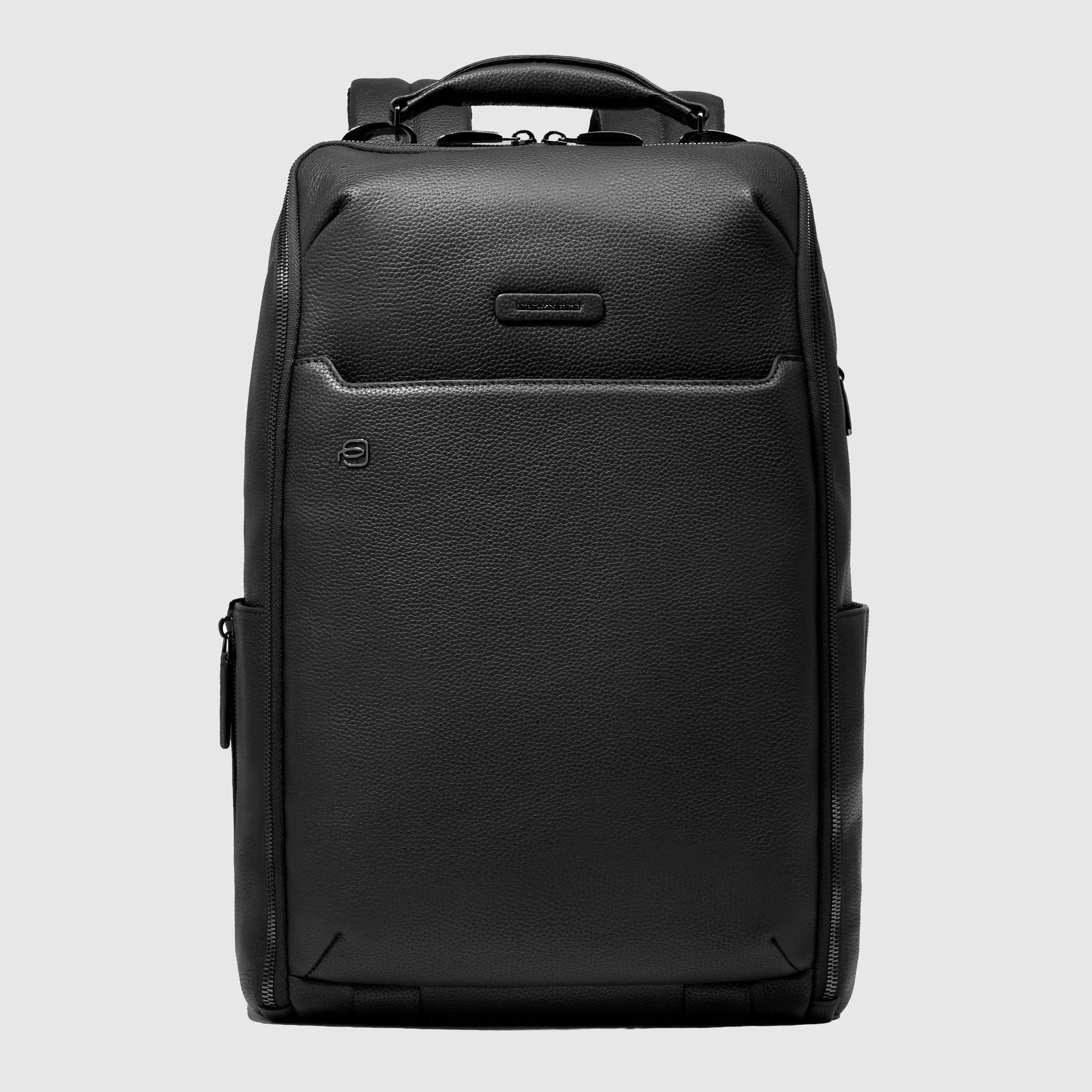 Customizable travel backpack PIQUADRO Black