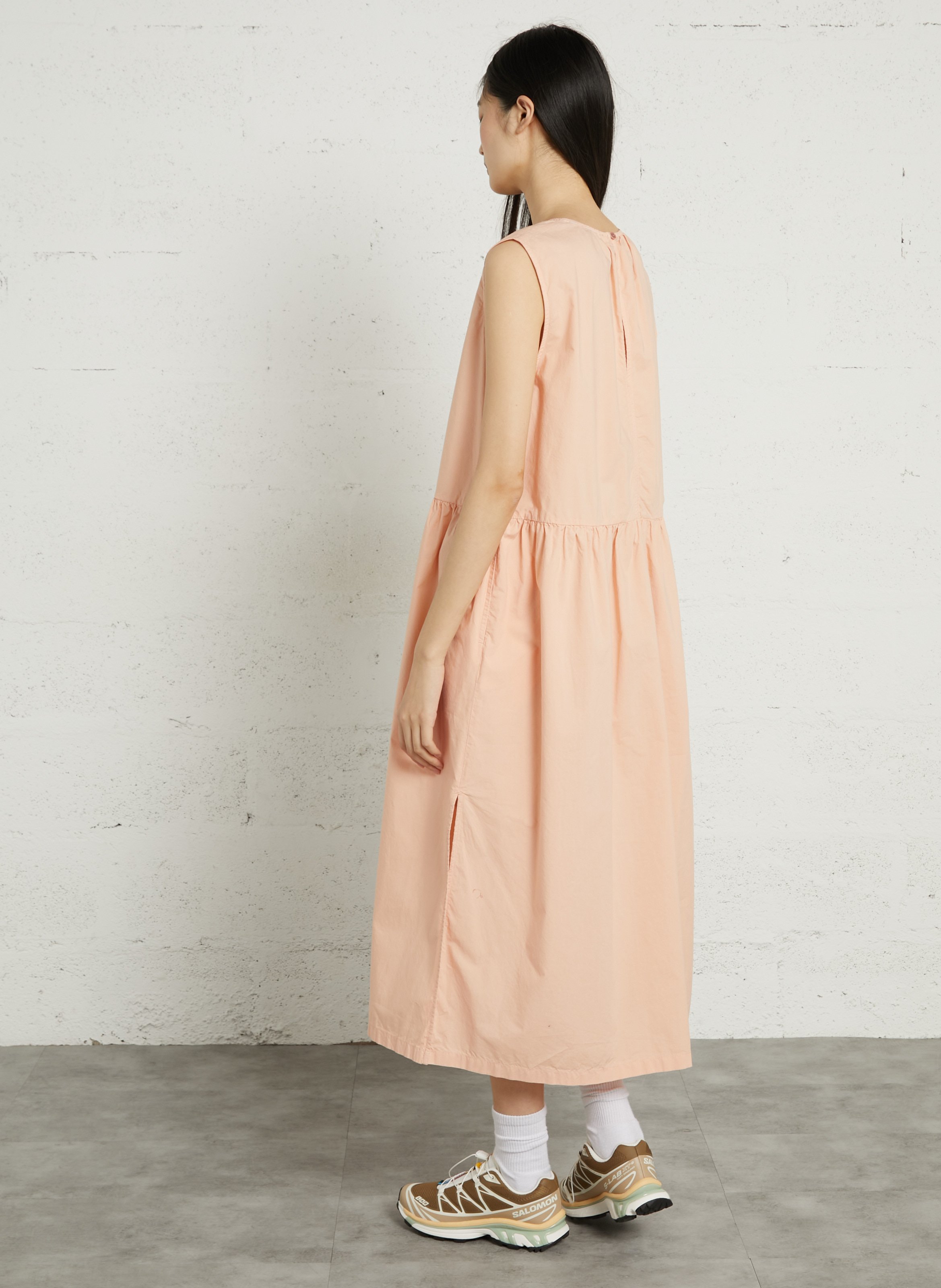 Midi-Ärmelloses Kleid in weiter Passform RUE DE TOKYO Rosa