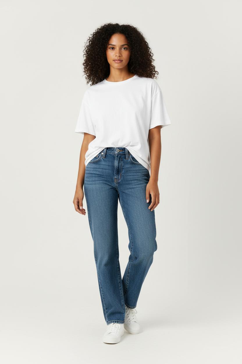 Cropped slim jeans with studs LEVI'S - Seconde main Blue