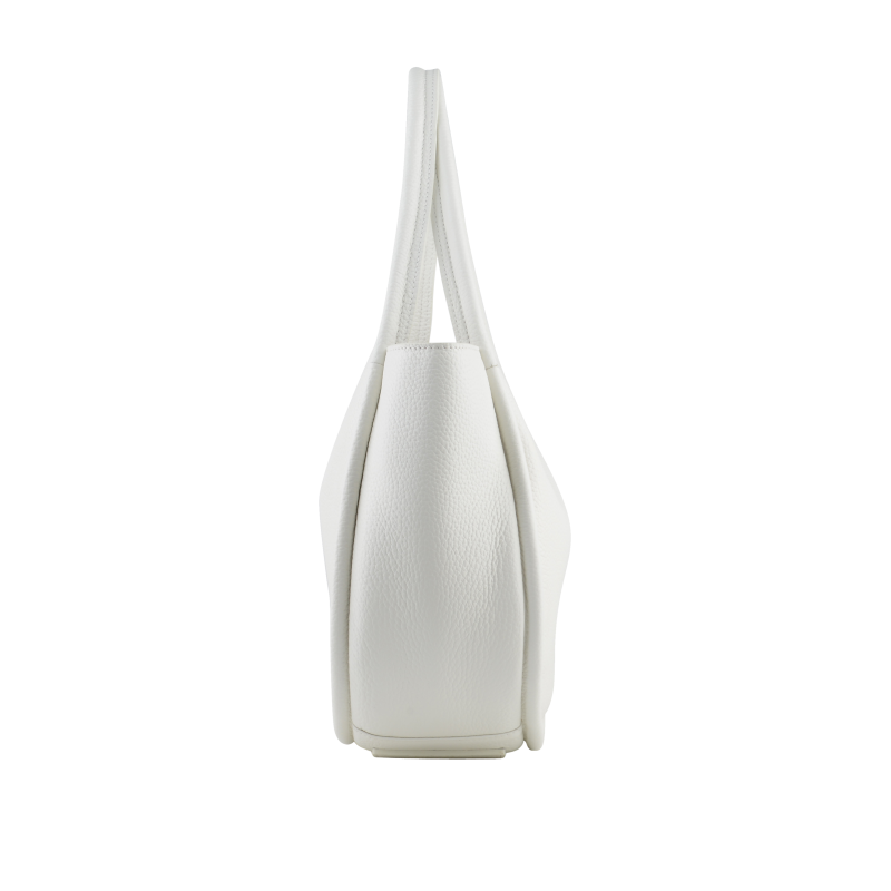 Beige messenger bag POURCHET White