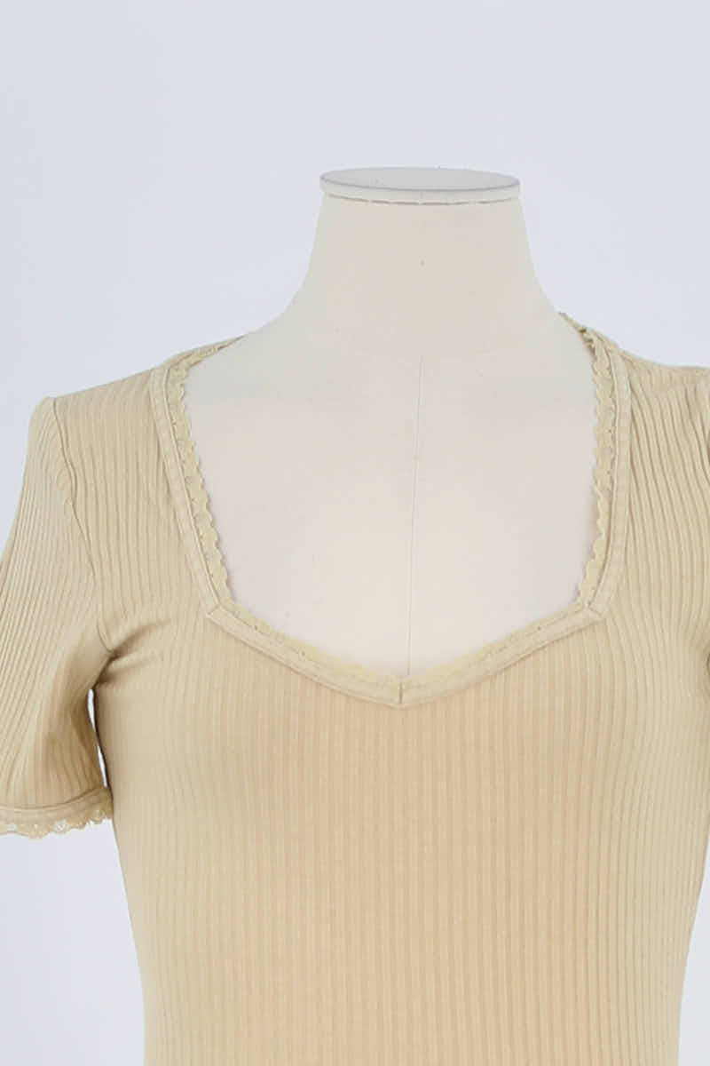 T-shirt ROUJE - Seconde Main Beige