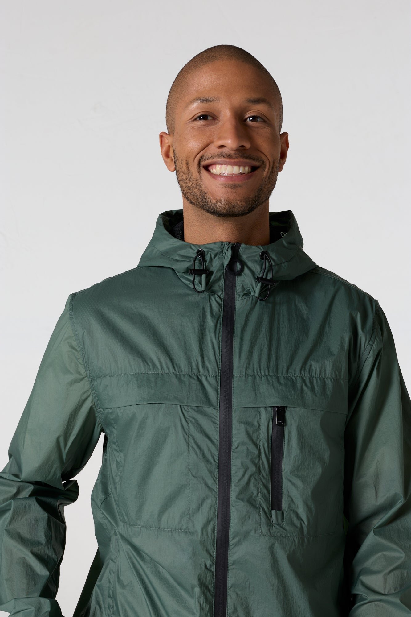 Light packable windbreaker Larry JOTT Green