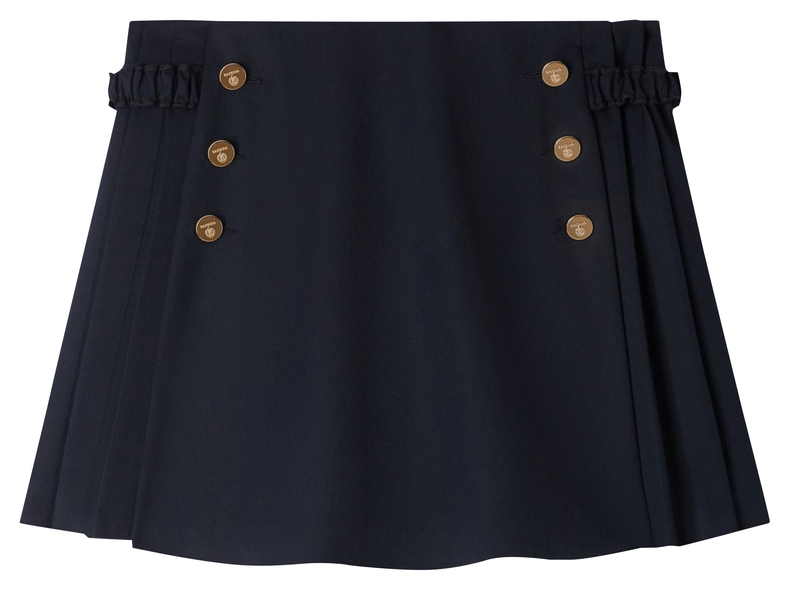 Jupe courte boutonnée unie SANDRO Bleu