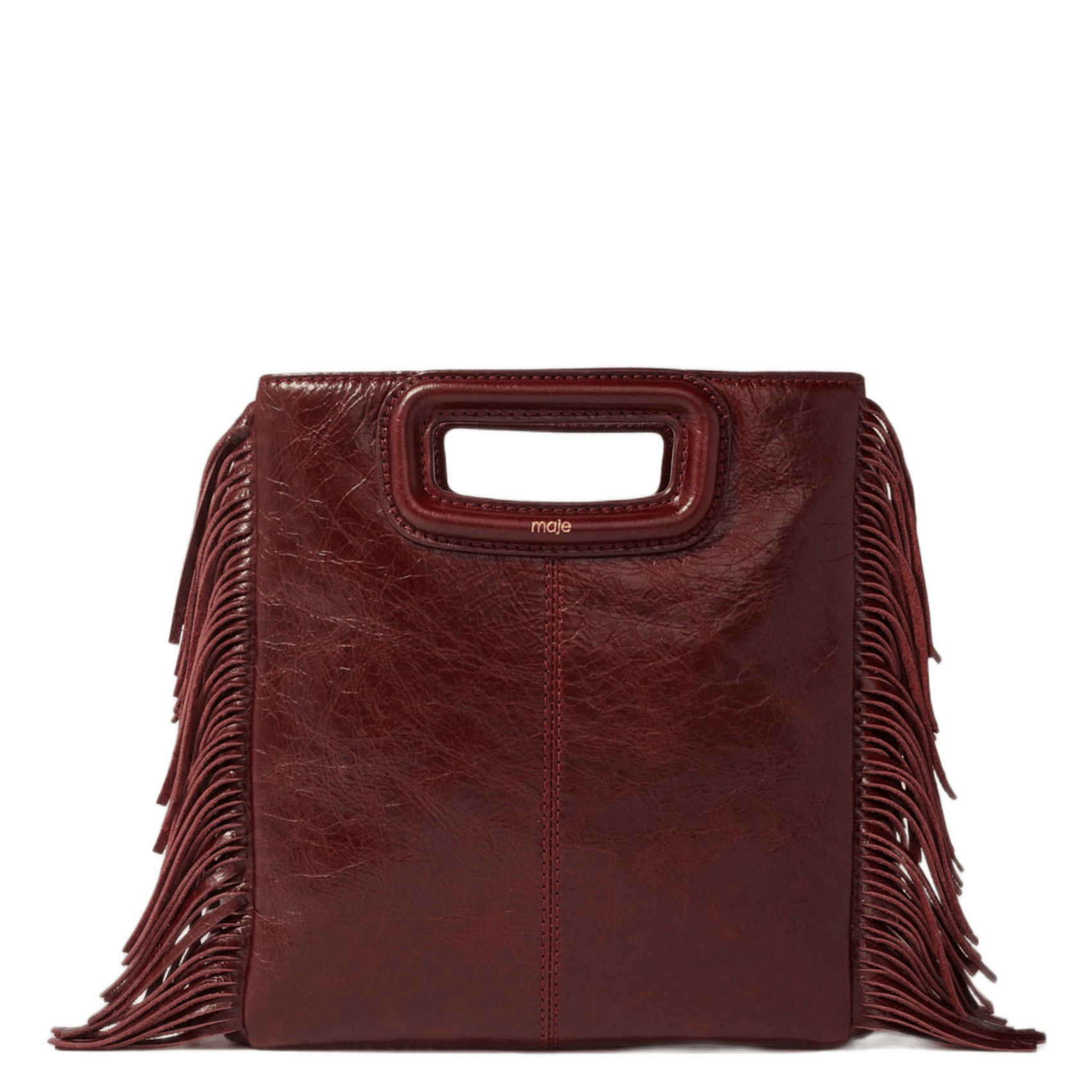 Dori leather shoulder bag MAJE Red