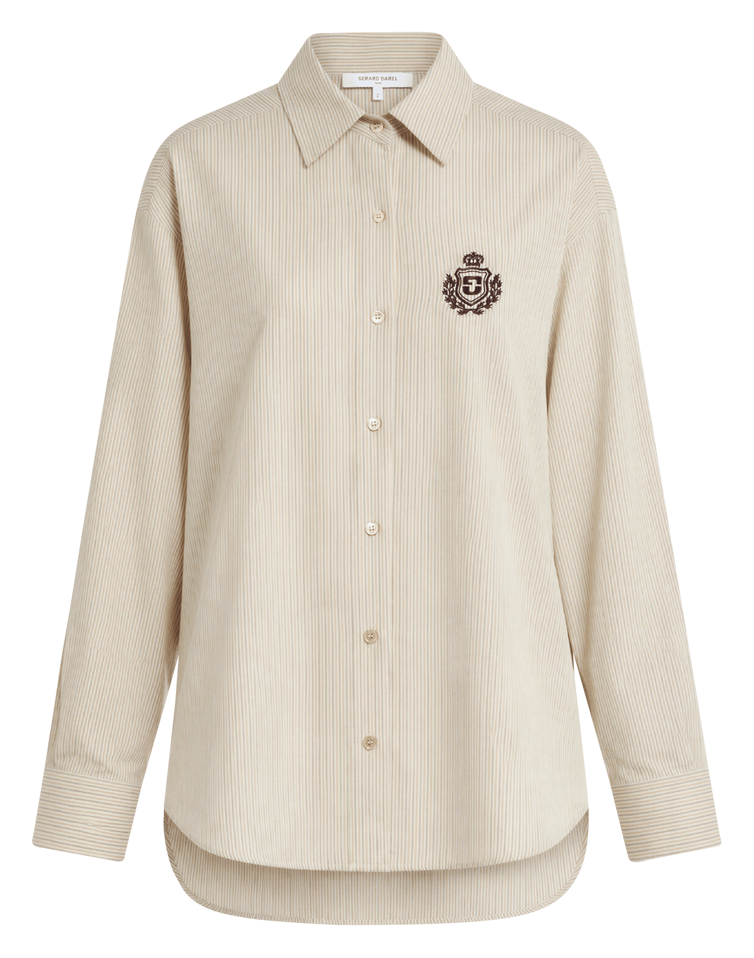 Chemise droite rayé GERARD DAREL Beige