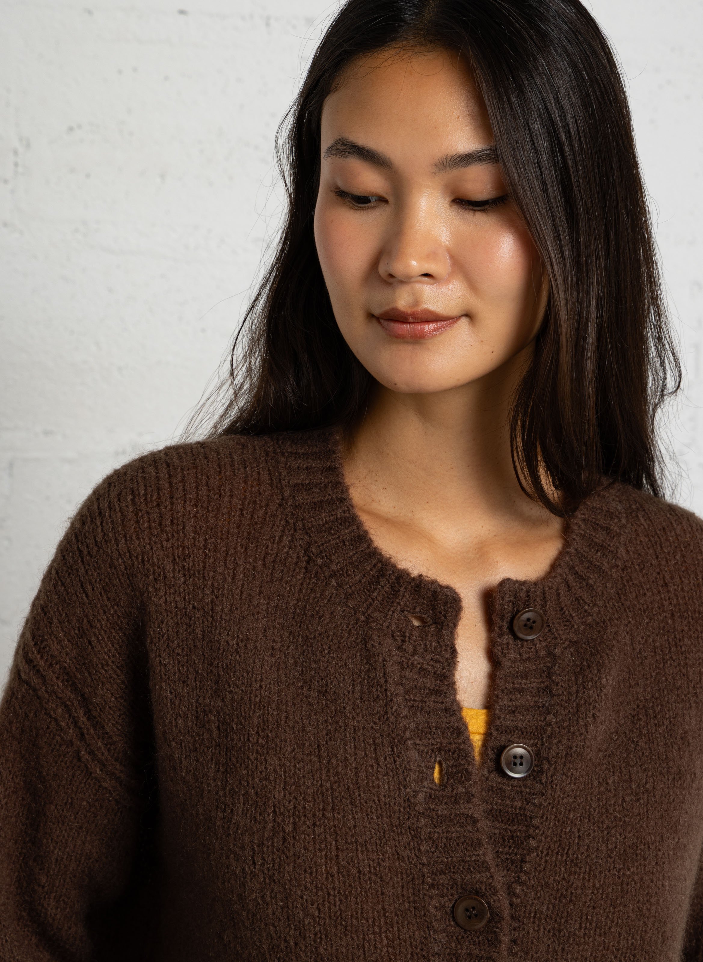 Jacke - im Oversize-Schnitt, Woll-Mix MAISON ANJE Braun