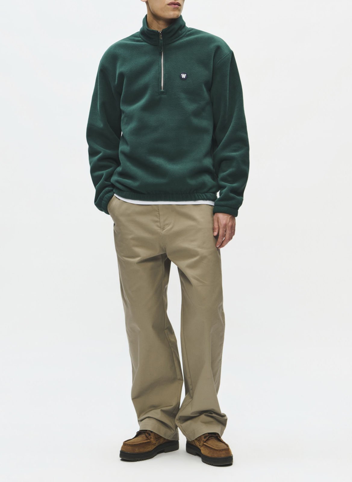 Pantalon droit en coton mélangé | Beige WOOD WOOD Homme