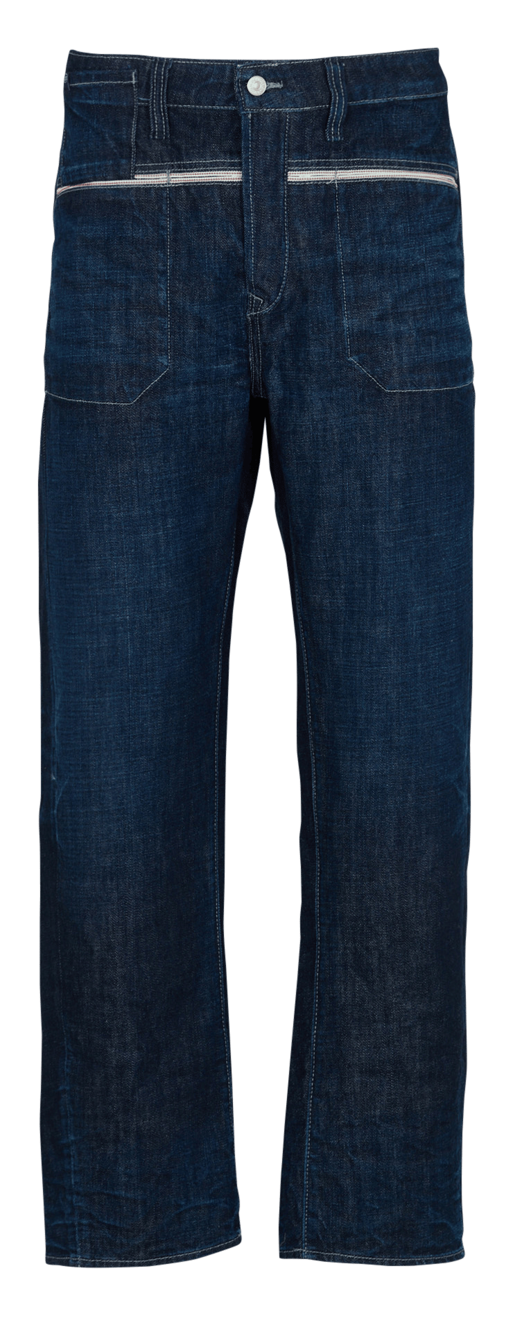 Straight Cut Jeans aus Baumwolle LE TEMPS DES CERISES Blau