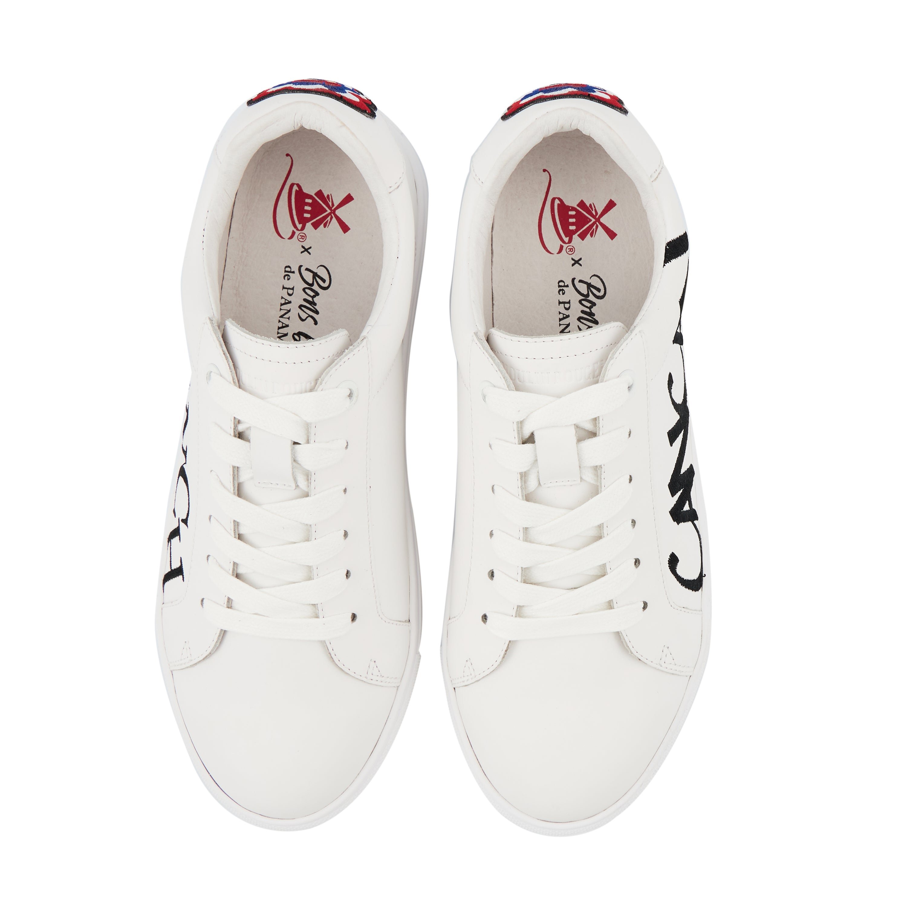 Leather sneakers BONS BAISERS PARIS White