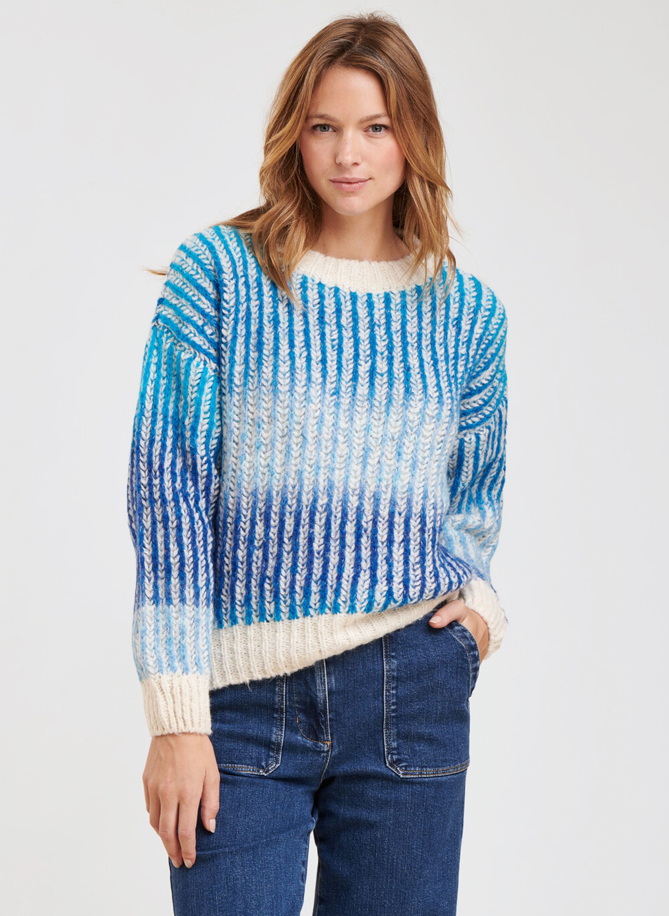 Loose blue sale jumper