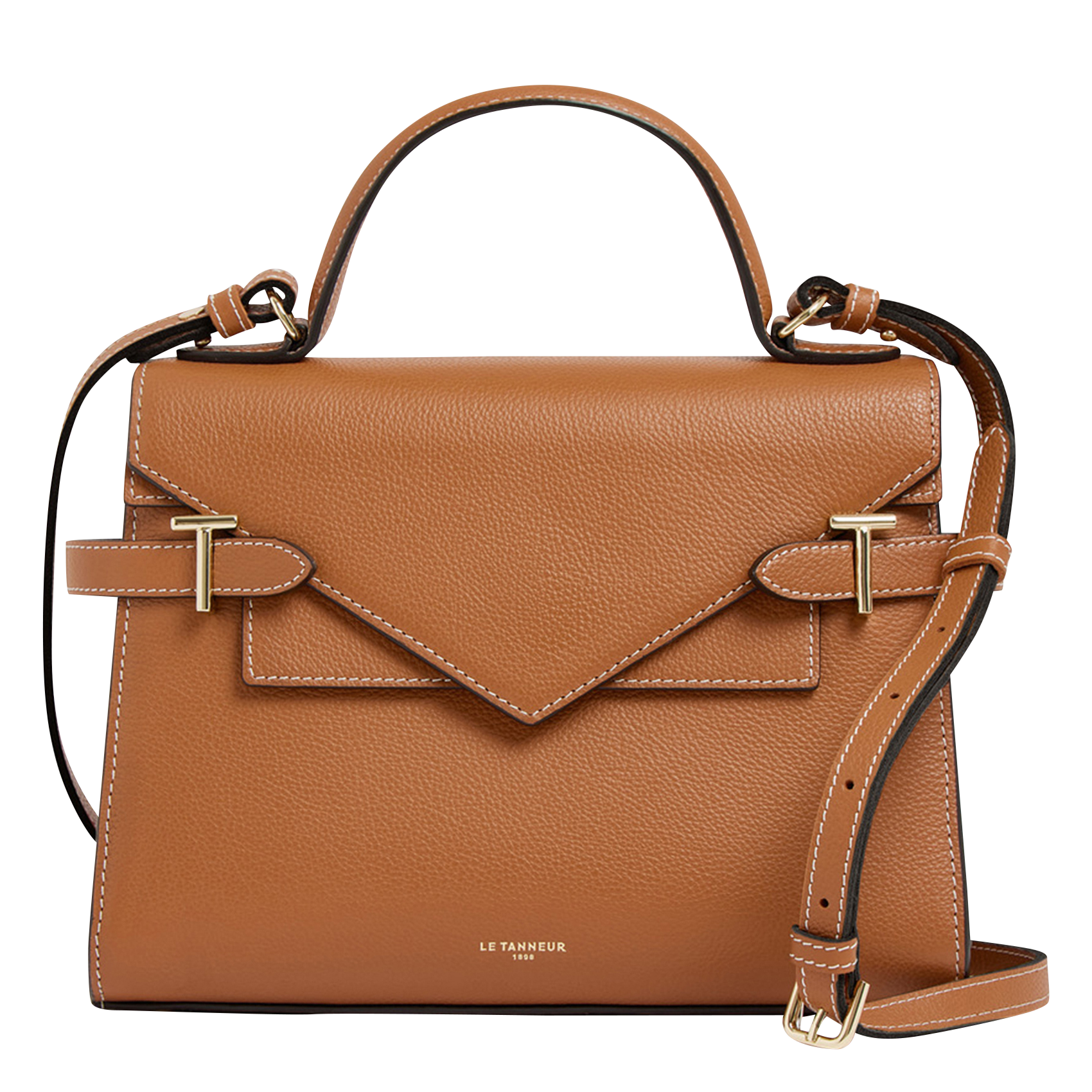 Lederhandtasche EMILIE Tan