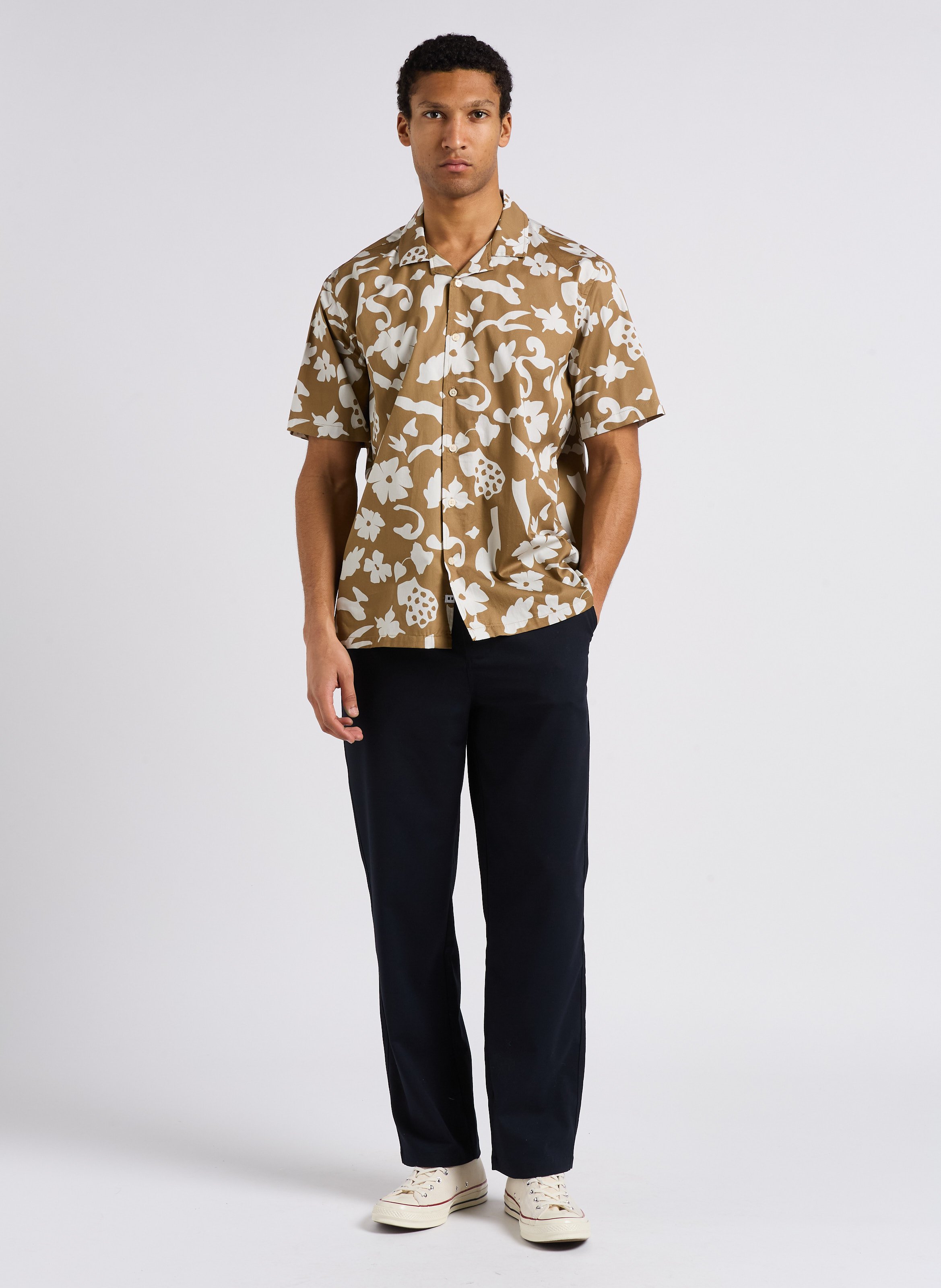 Cotton shirt with classic collar MINIMUM Multicolored