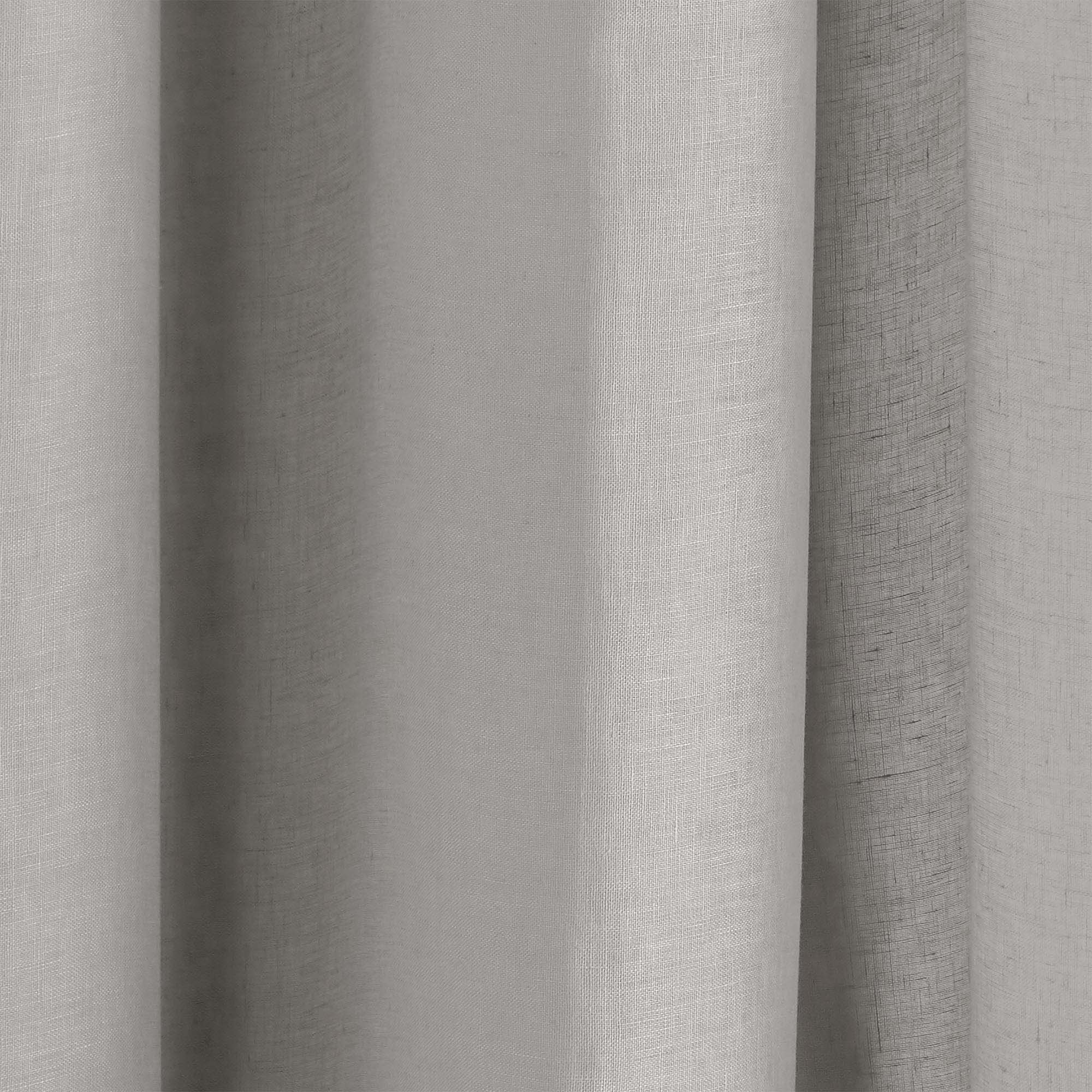 SHADOW - Linen net curtain with eyelets MADURA Grey