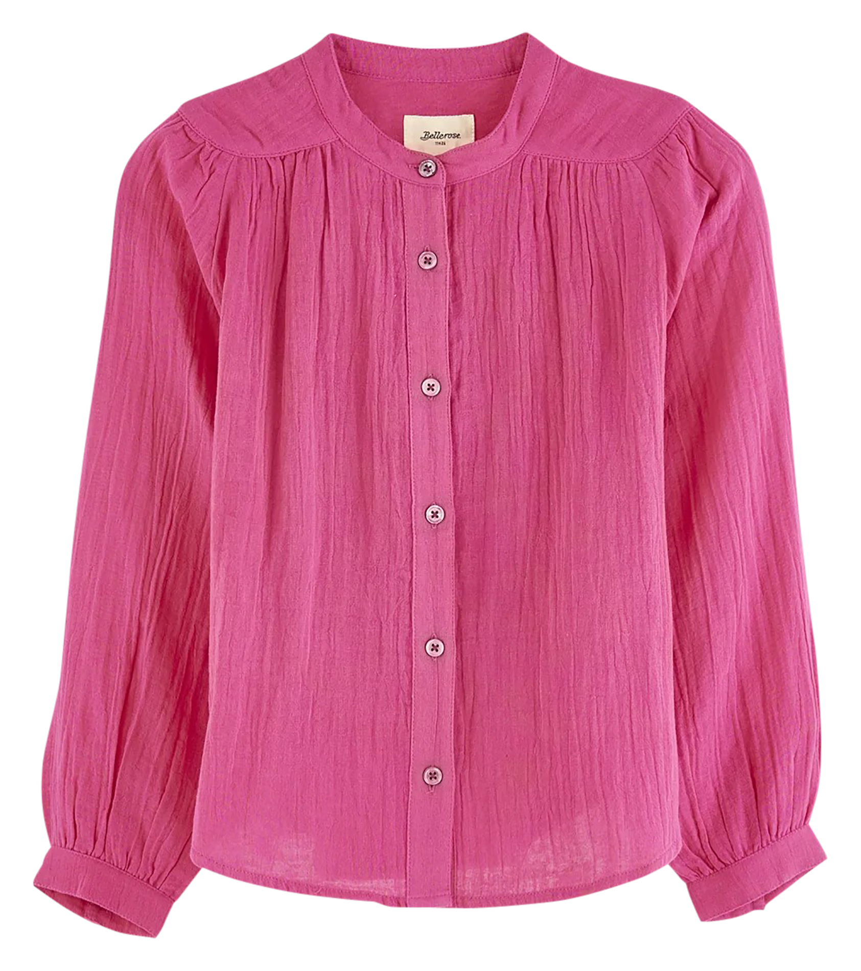 Blouse droite en coton BELLEROSE Rose